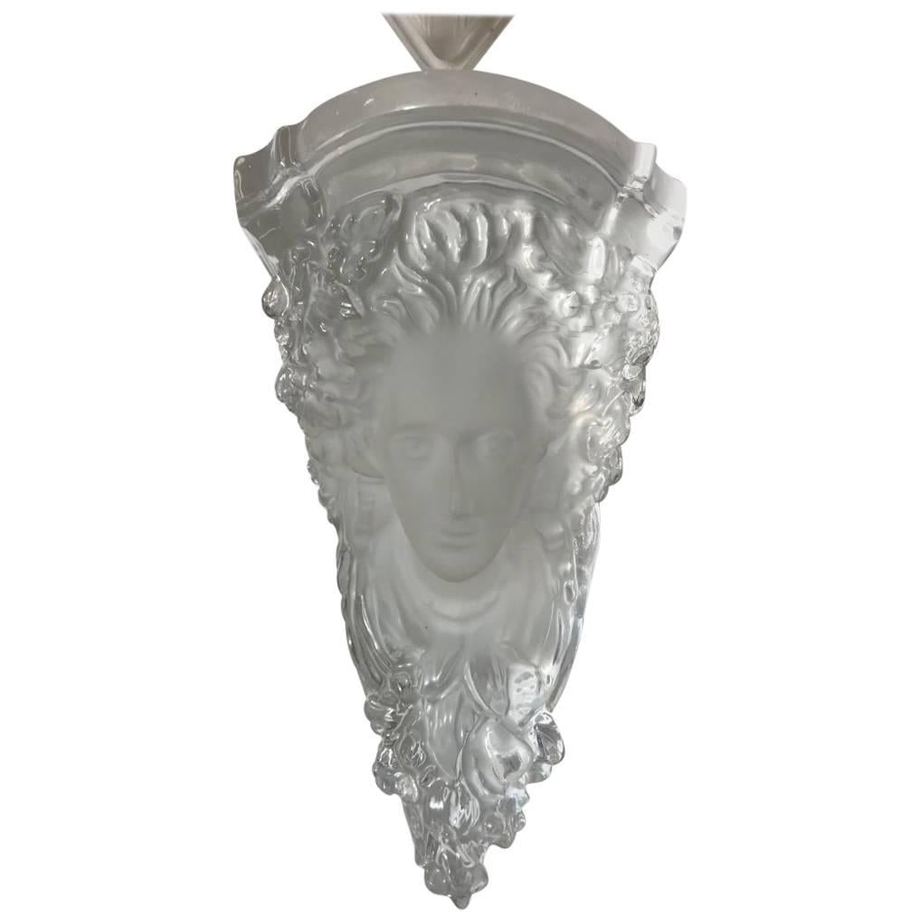 Yaacov Heller Art Deco Lucite Figural Wall Mounted Sculpture