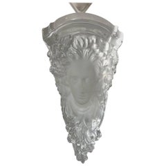 Yaacov Heller Art Deco Lucite Figural Wall Mounted Sculpture