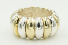 Yaacov Heller Sterling Gold Vermeil Bangle Bracelet Earrings and Choker Necklace