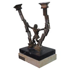 Yaacov Heller Sterling Silver Death of Samson Figurine Israel Judaica Jerusalem