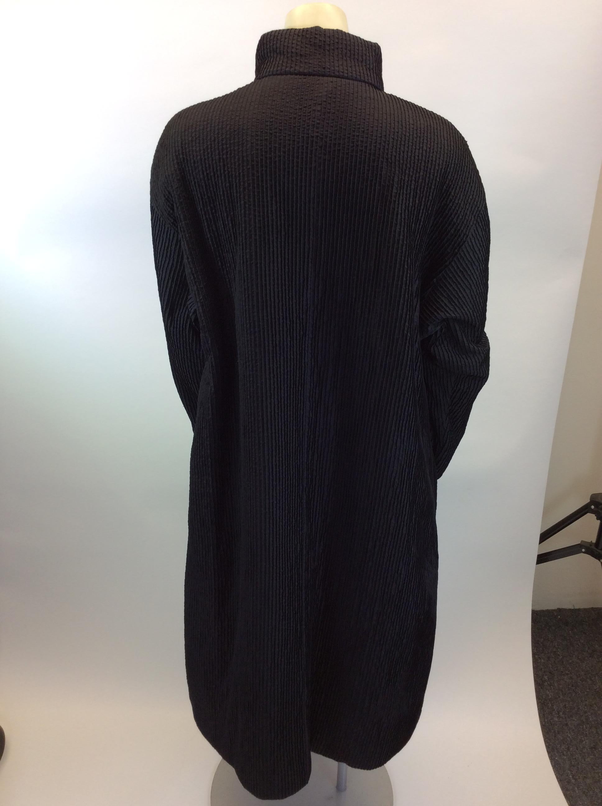 Yacco Mericard Black Nylon Coat In Good Condition For Sale In Narberth, PA