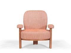 Yachi armchair - Contemporary Upholstered Armchair with Large Backrest