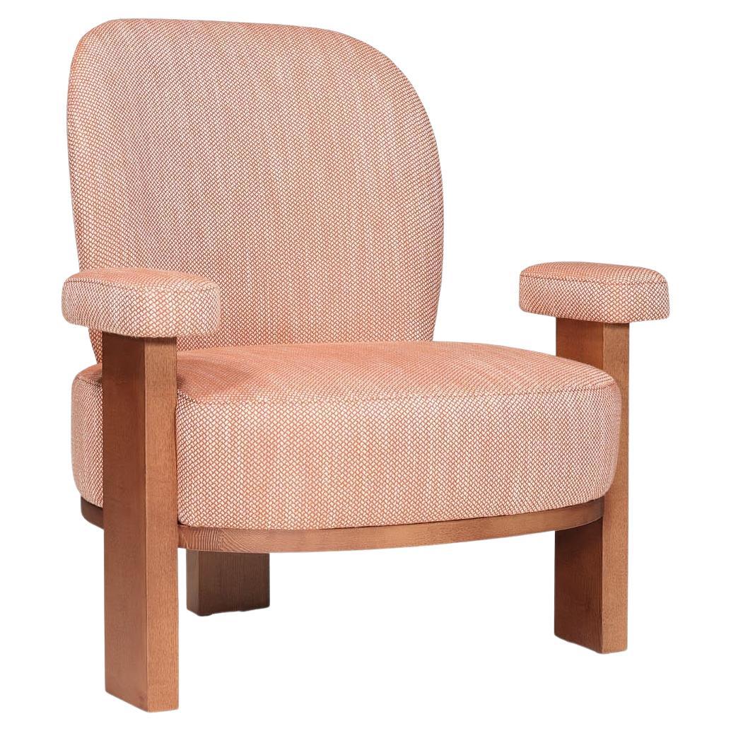 Yachi armchair - Contemporary Upholstered Armchair with Large Backrest