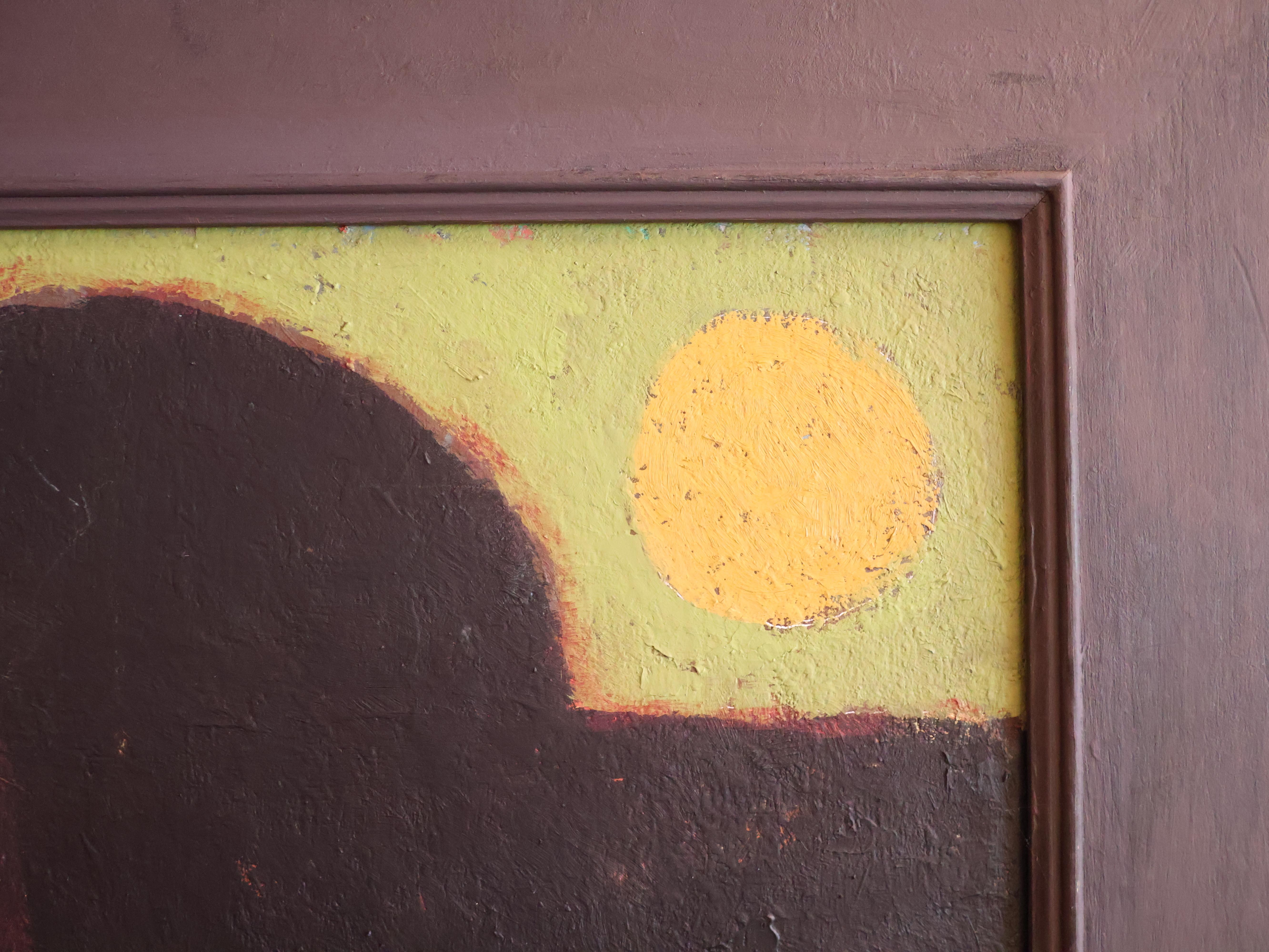 Peint à la main Yacht et Lune, Alfred Stockham ARCA RWA en vente