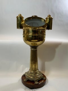 Yacht Binnacle from Italy Circa 1880 with Dry Card Compass