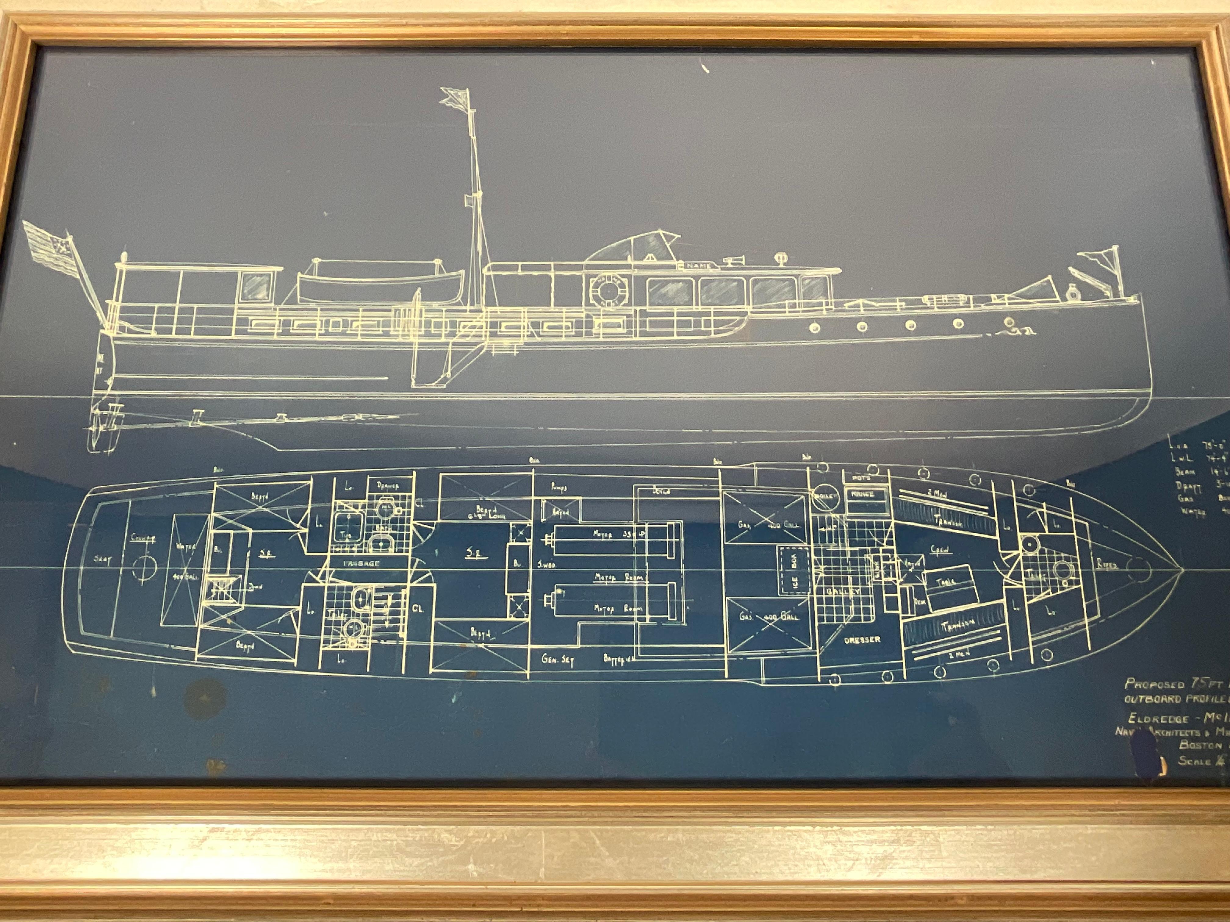 Yacht Blueprint from Eldrigde McInnis For Sale 1