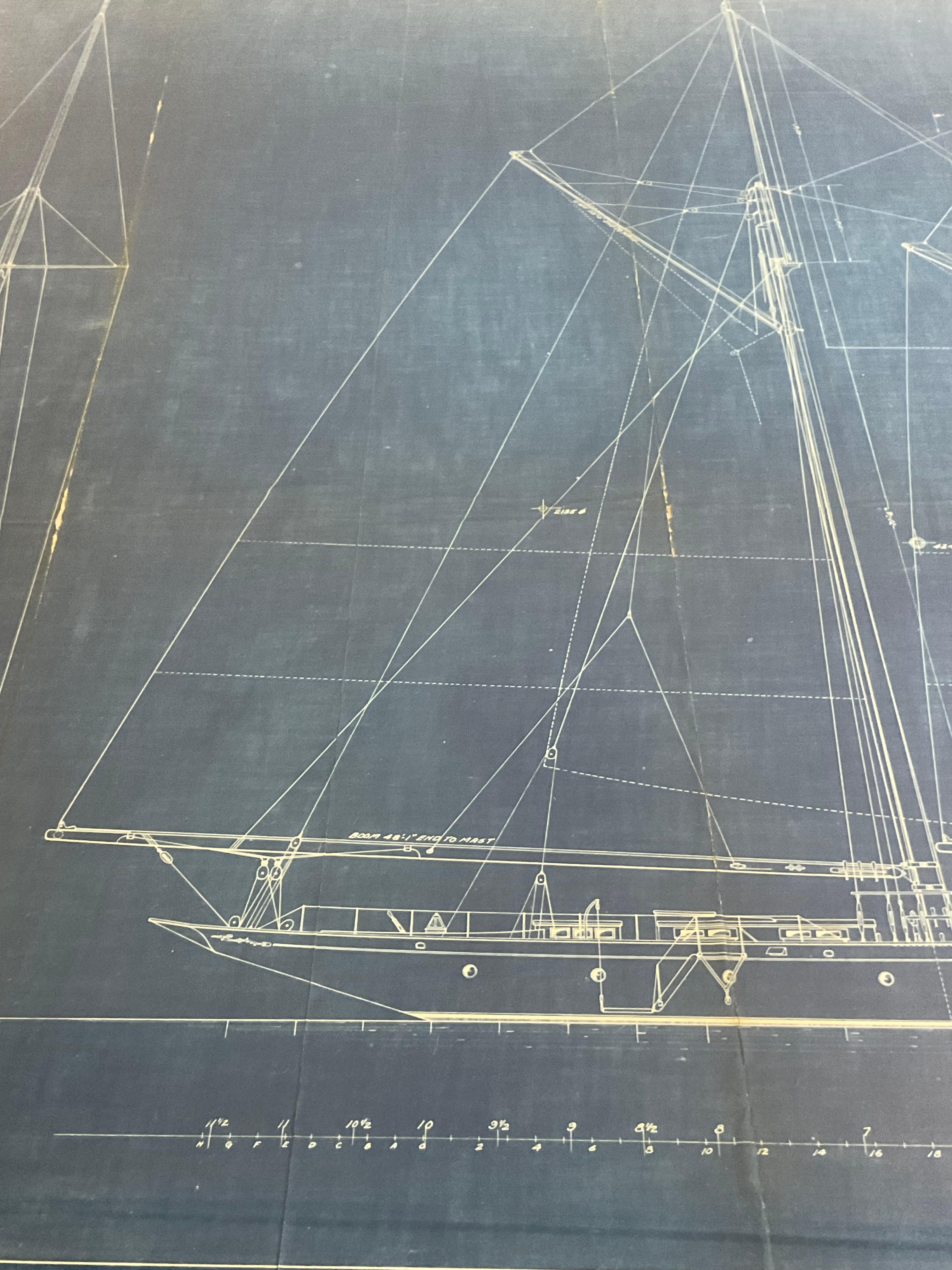 Yacht Blueprint From John Alden 1927 5