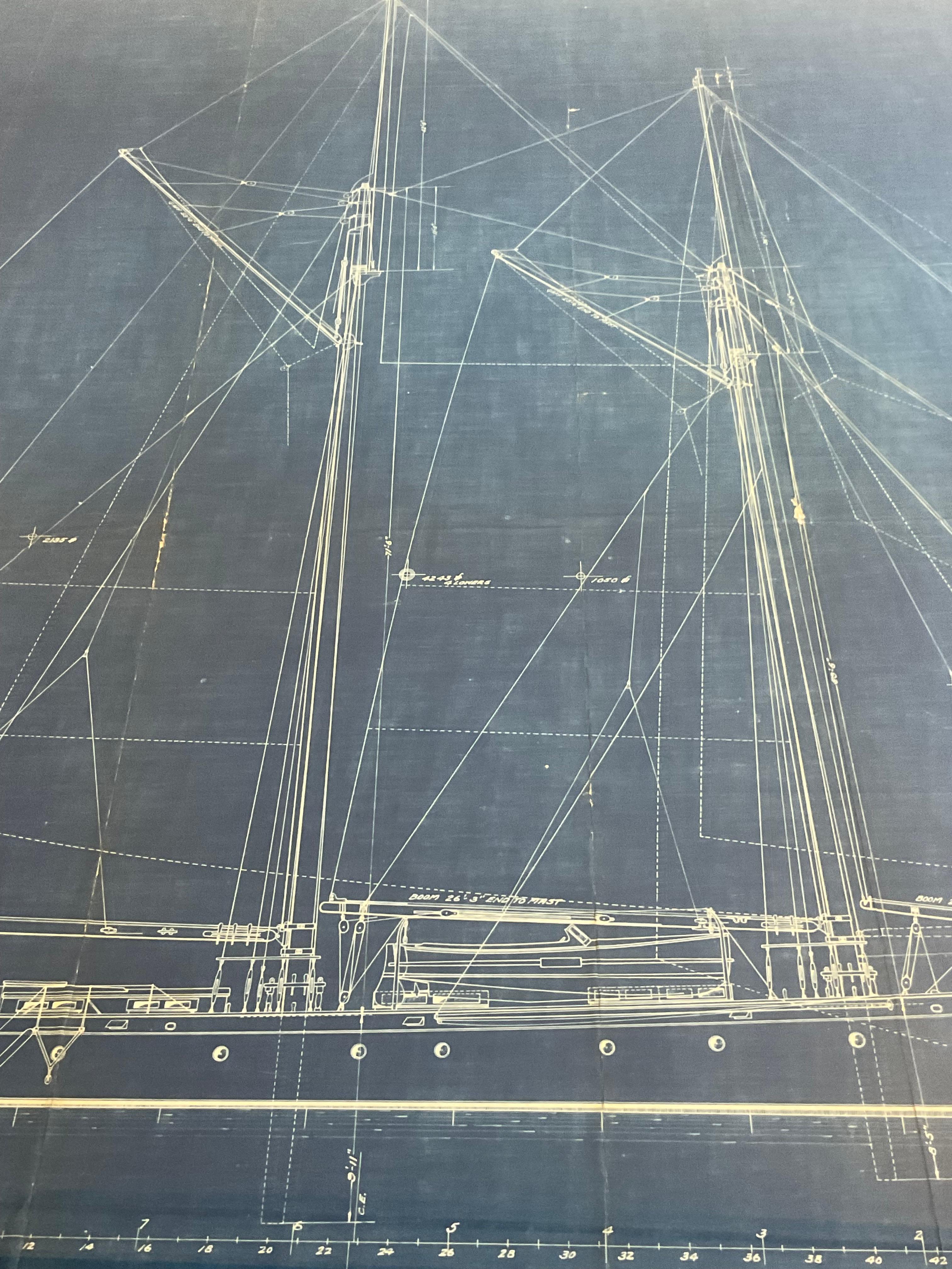Yacht Blueprint From John Alden 1927 6