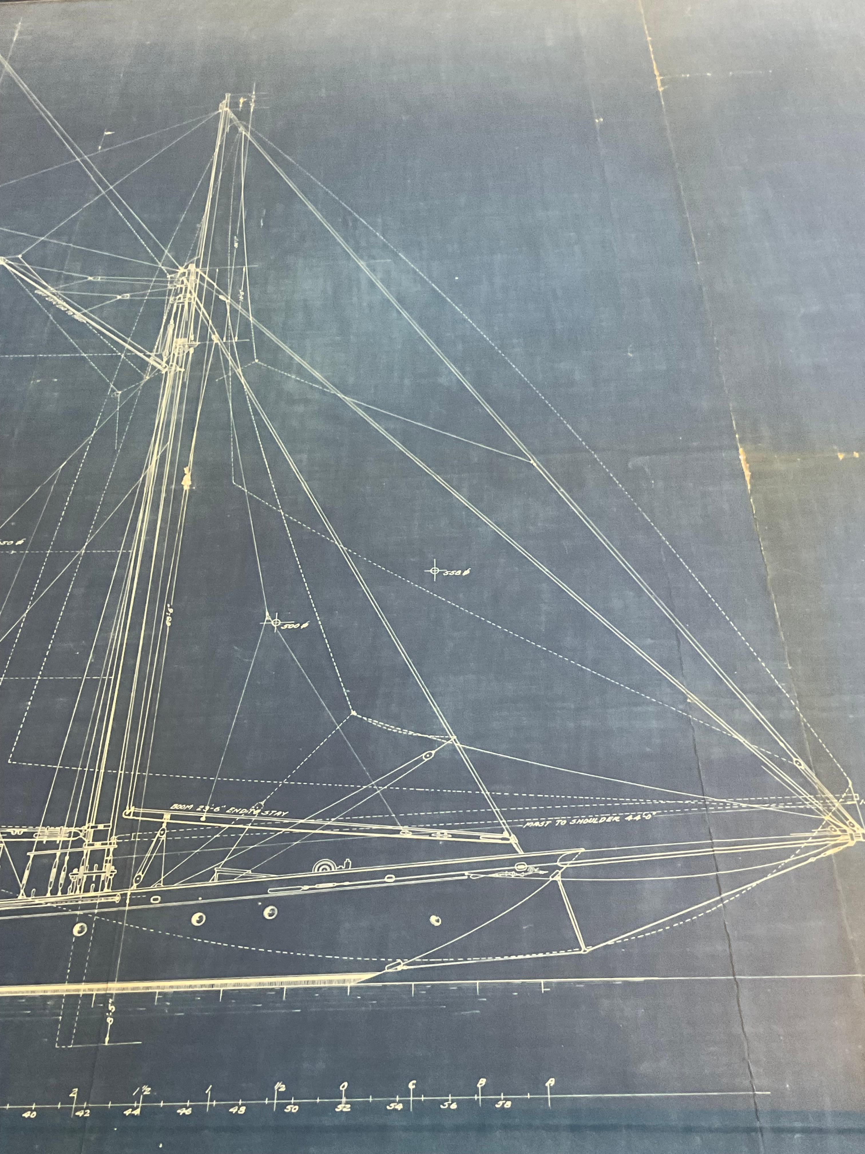 Yacht Blueprint From John Alden 1927 7