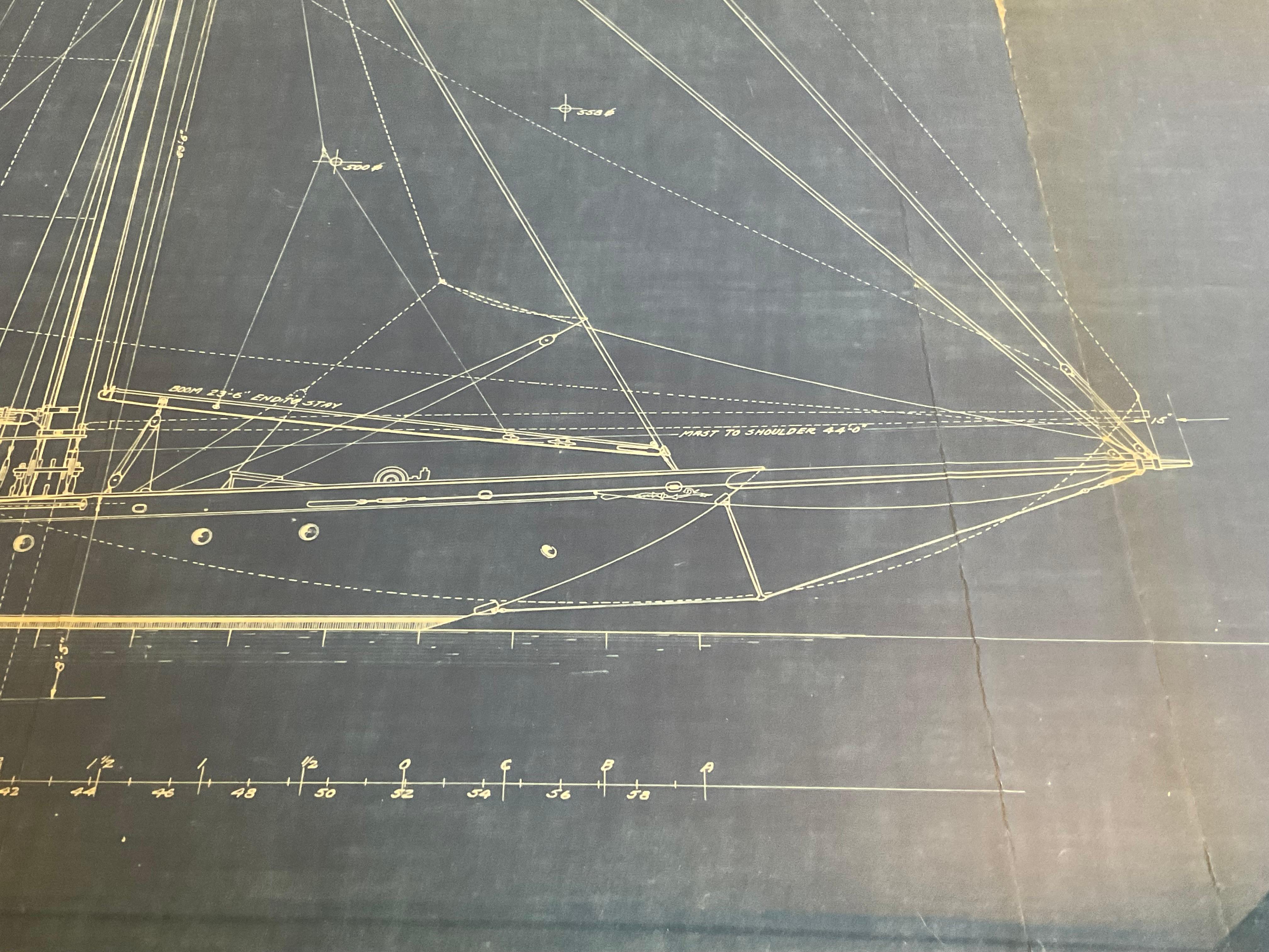 Yacht Blueprint From John Alden 1927 1