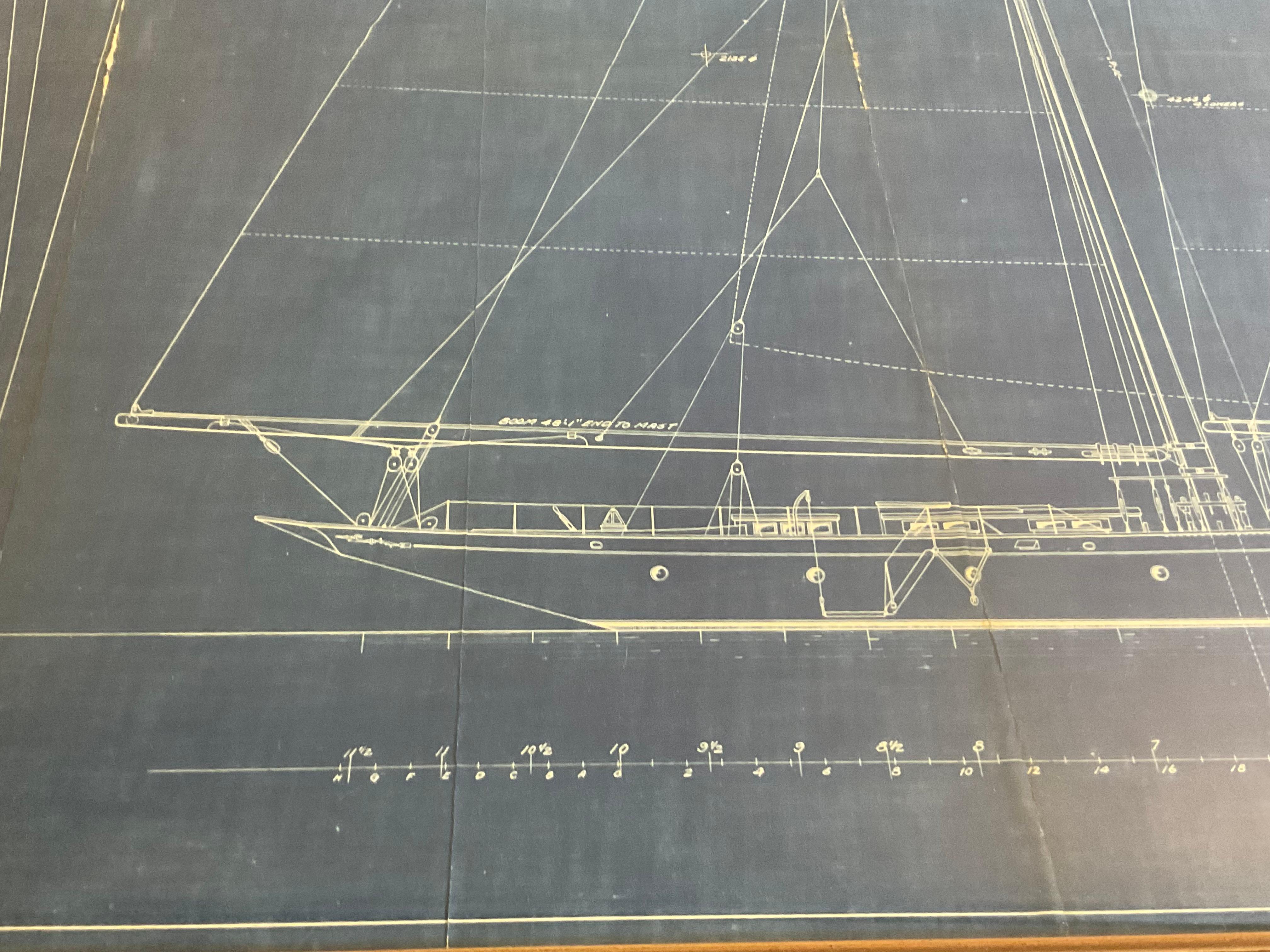 Yacht Blueprint From John Alden 1927 3