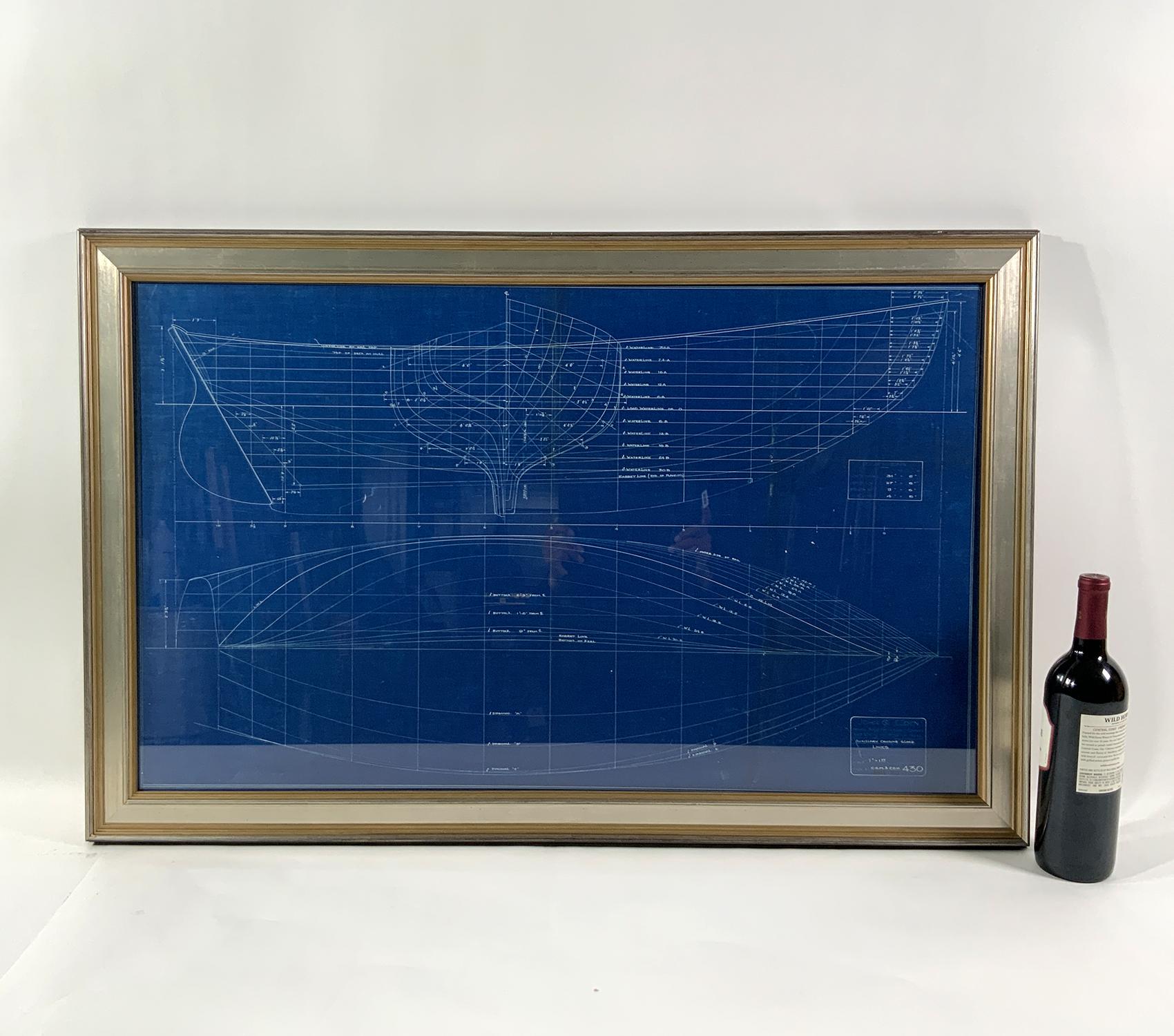 North American Yacht Blueprint from John Alden, 1931 For Sale