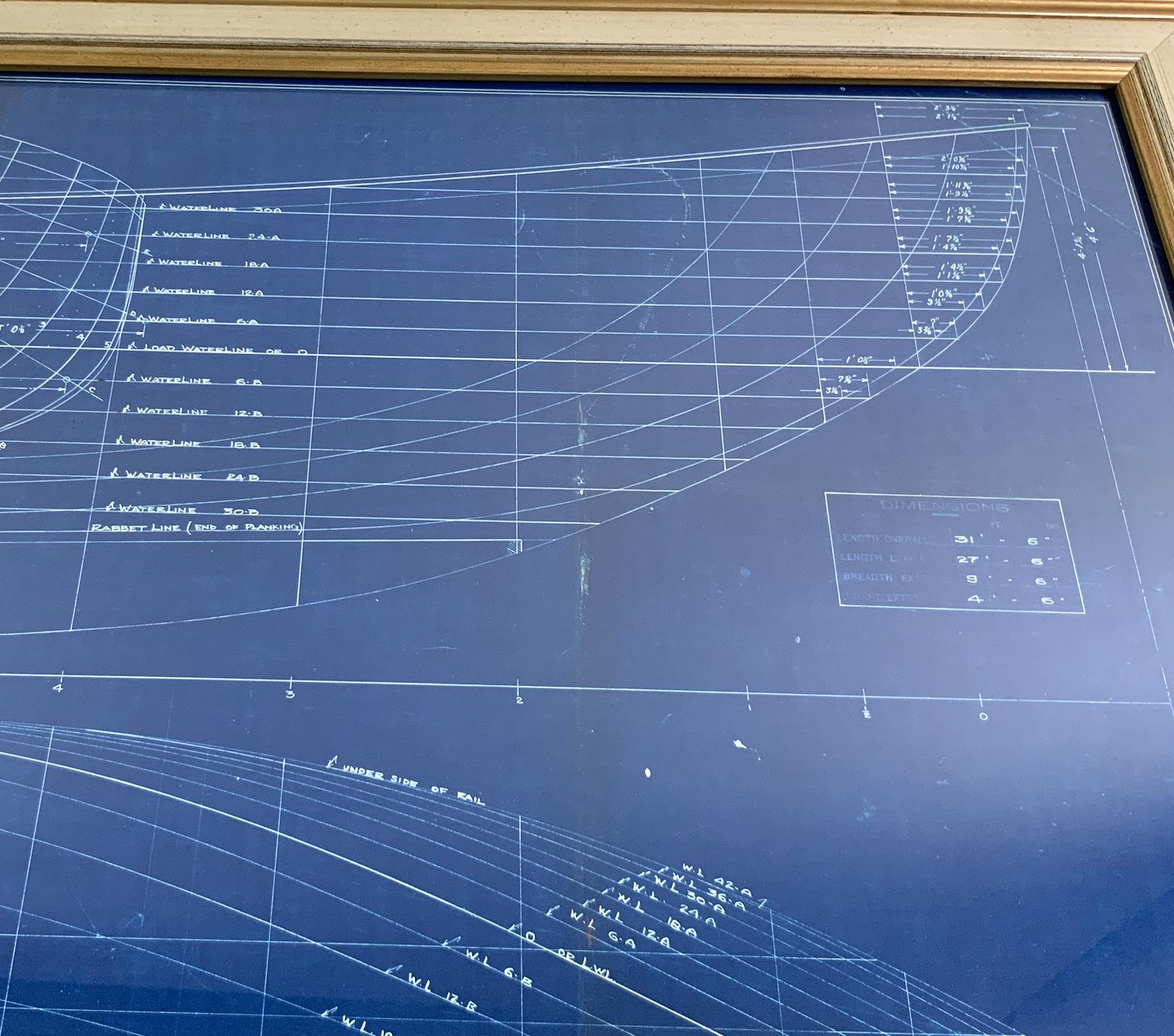 Yacht Blueprint from John Alden, 1931 For Sale 3