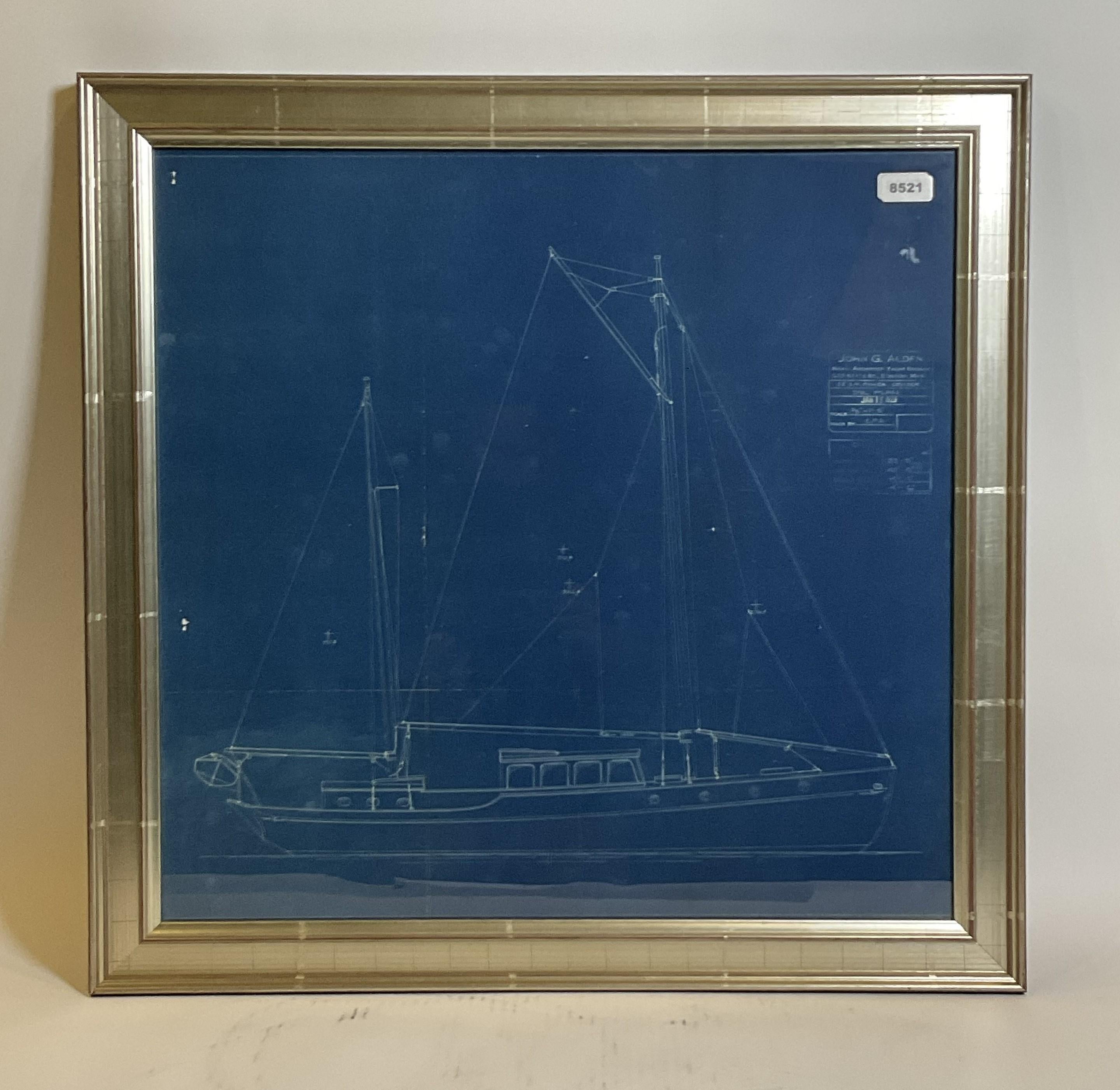 North American Yacht Blueprint From John Alden