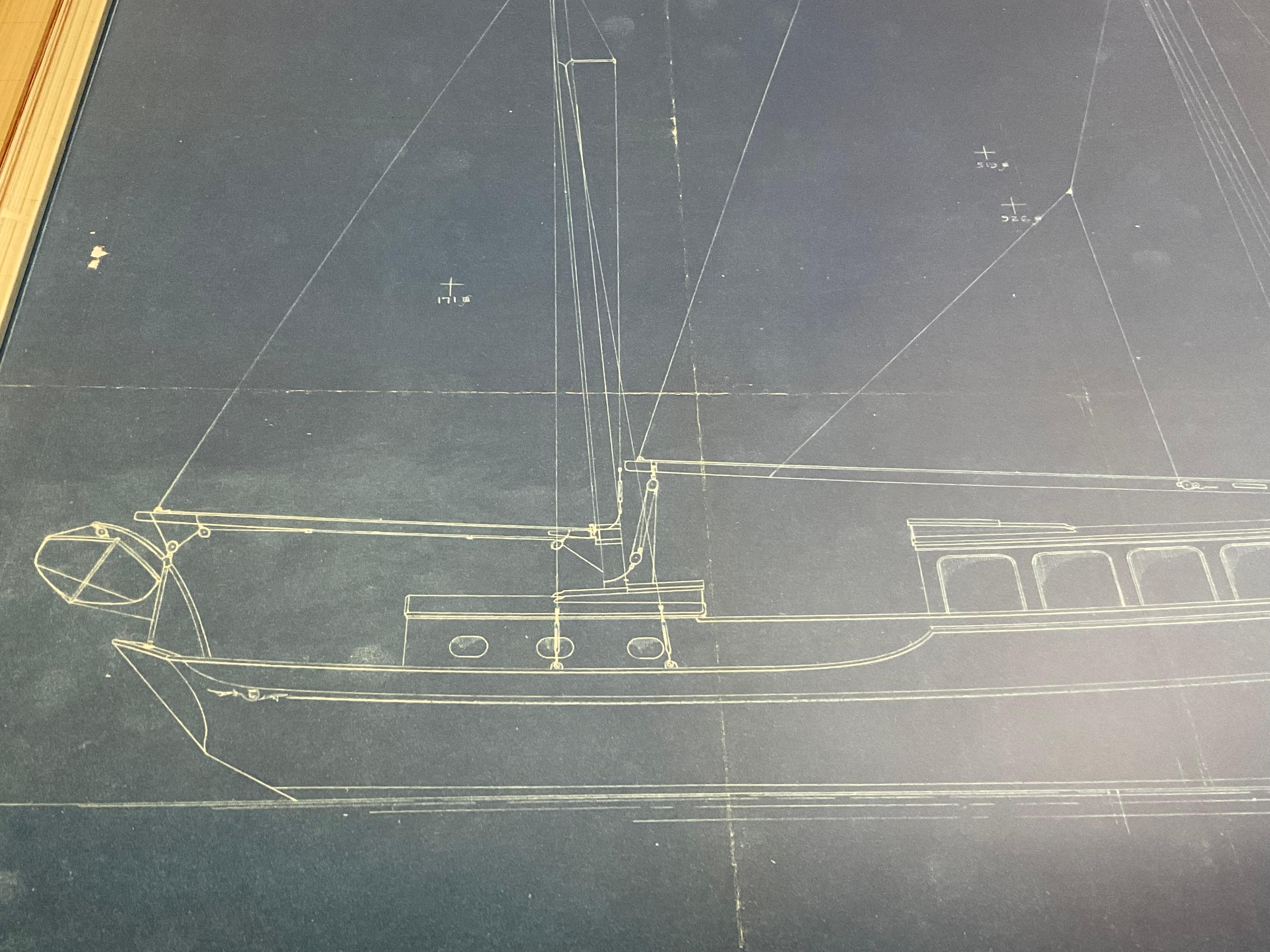 Yacht Blueprint From John Alden 1