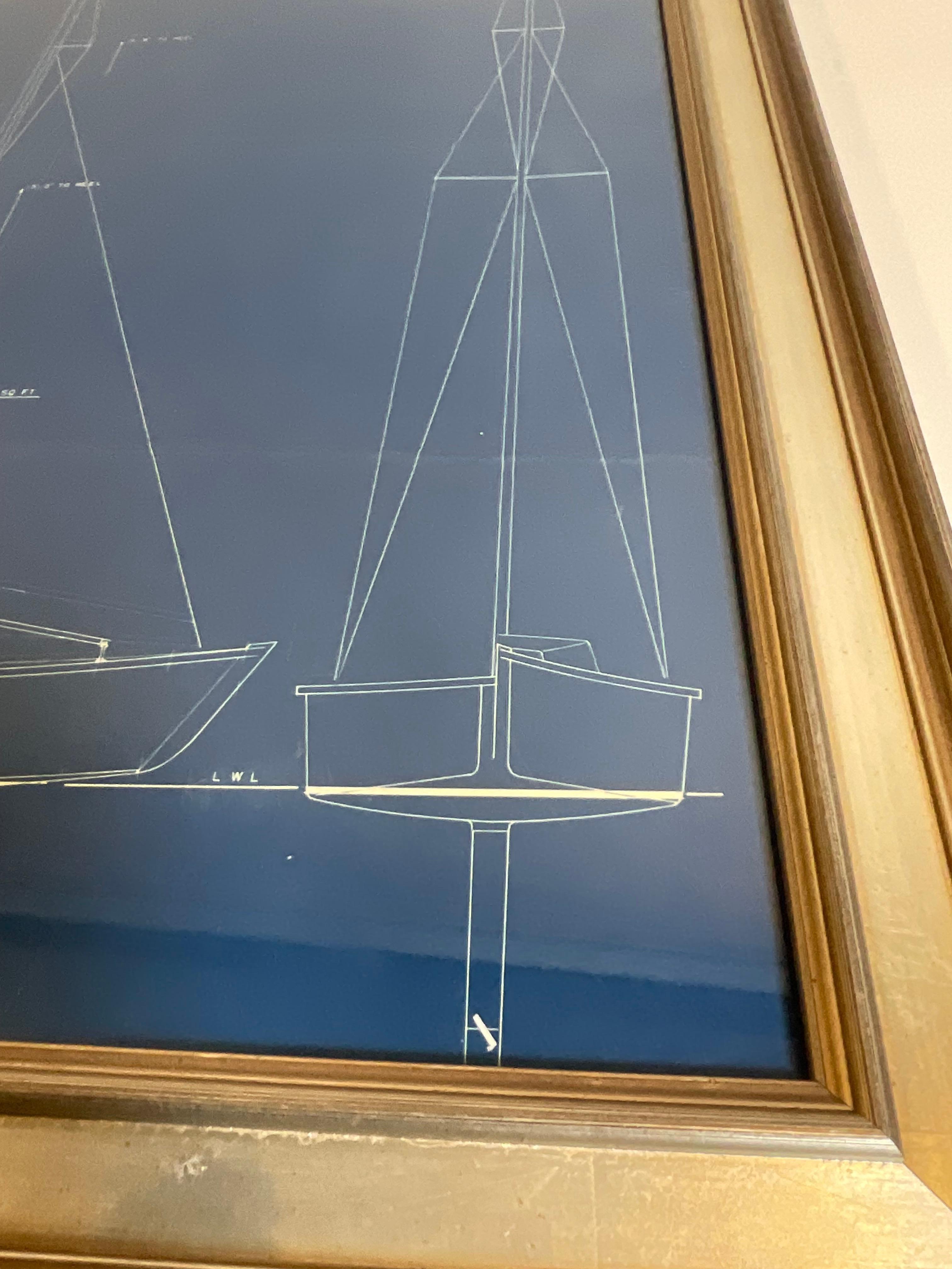 Yacht Blueprint Of A Sailing Yacht 4