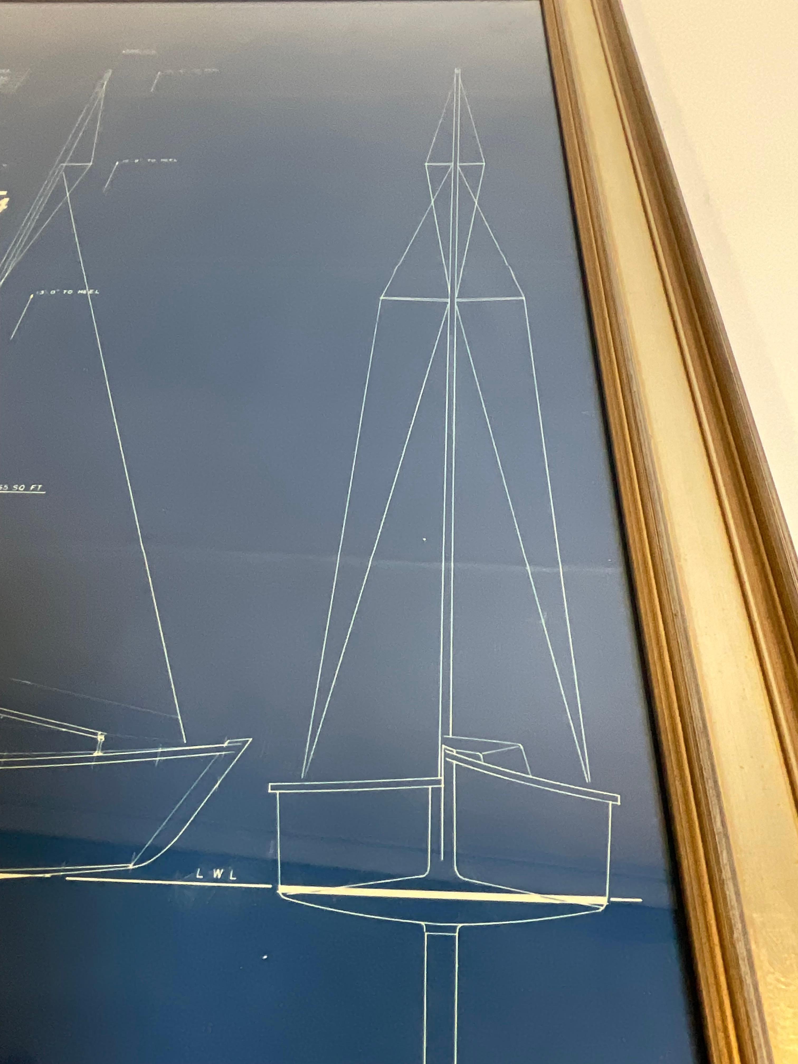 Yacht Blueprint Of A Sailing Yacht 5