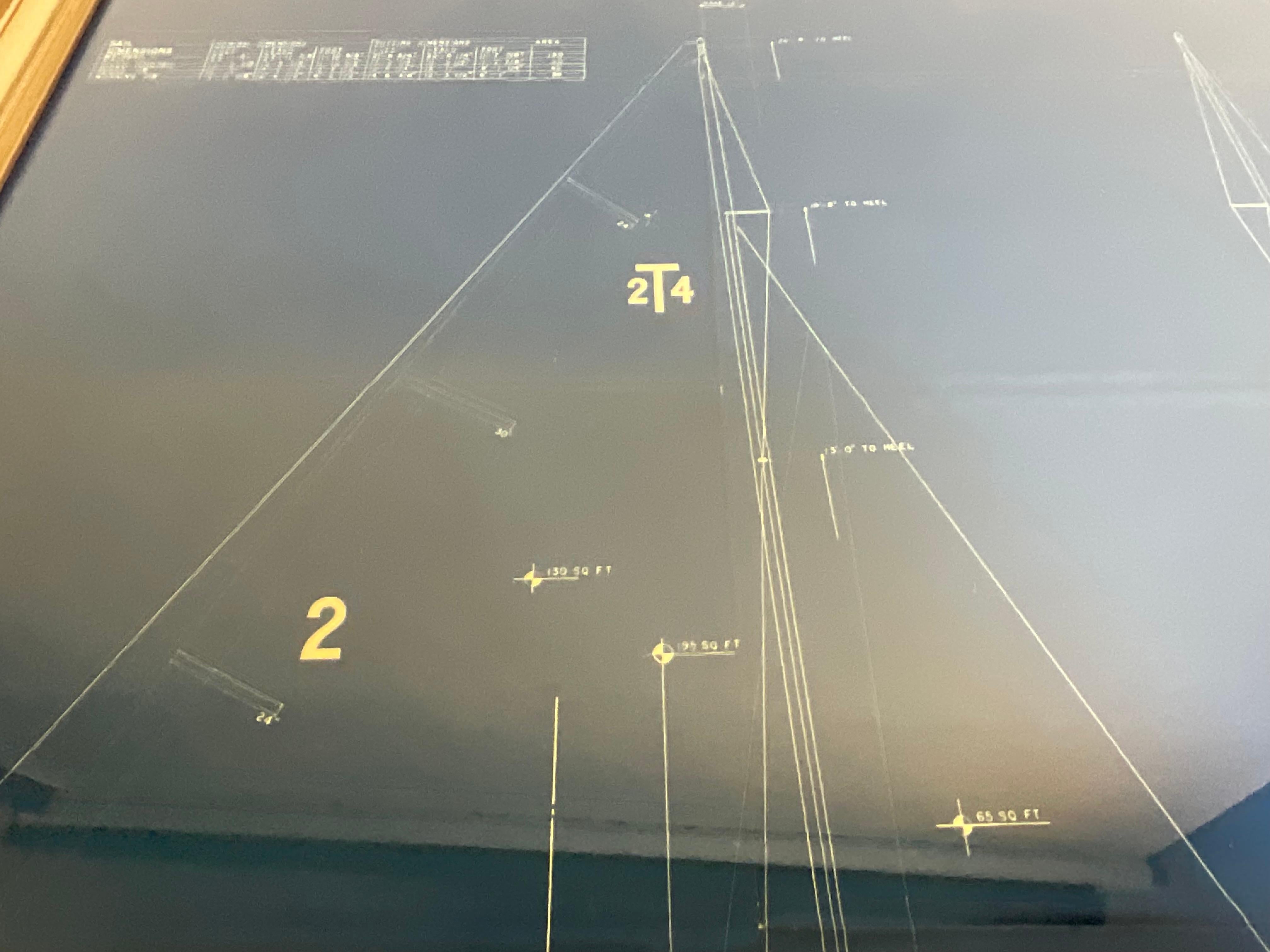 Yacht Blueprint Of A Sailing Yacht 2