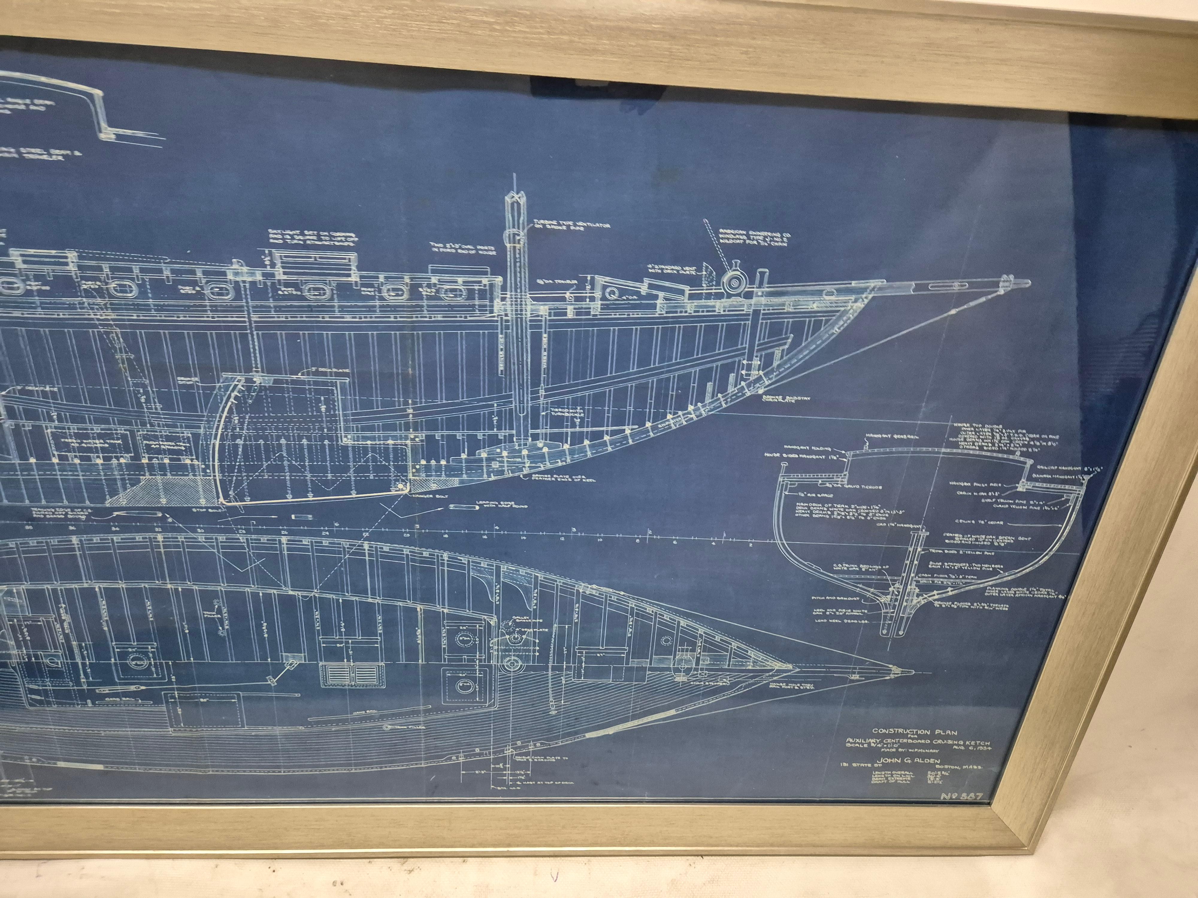 Metà XX secolo Schema dello yacht 