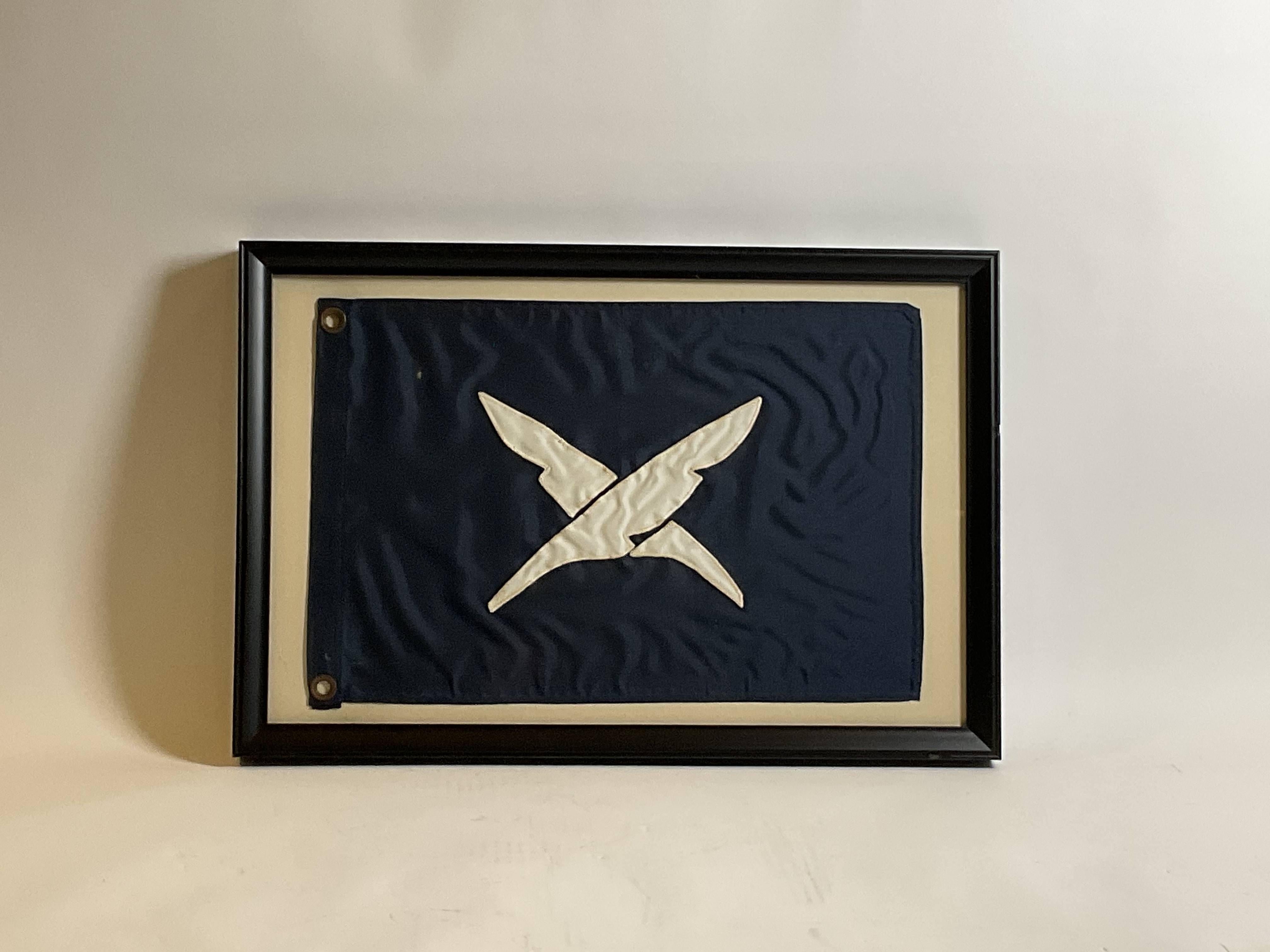 Yacht Club Secretary Flag In Good Condition For Sale In Norwell, MA