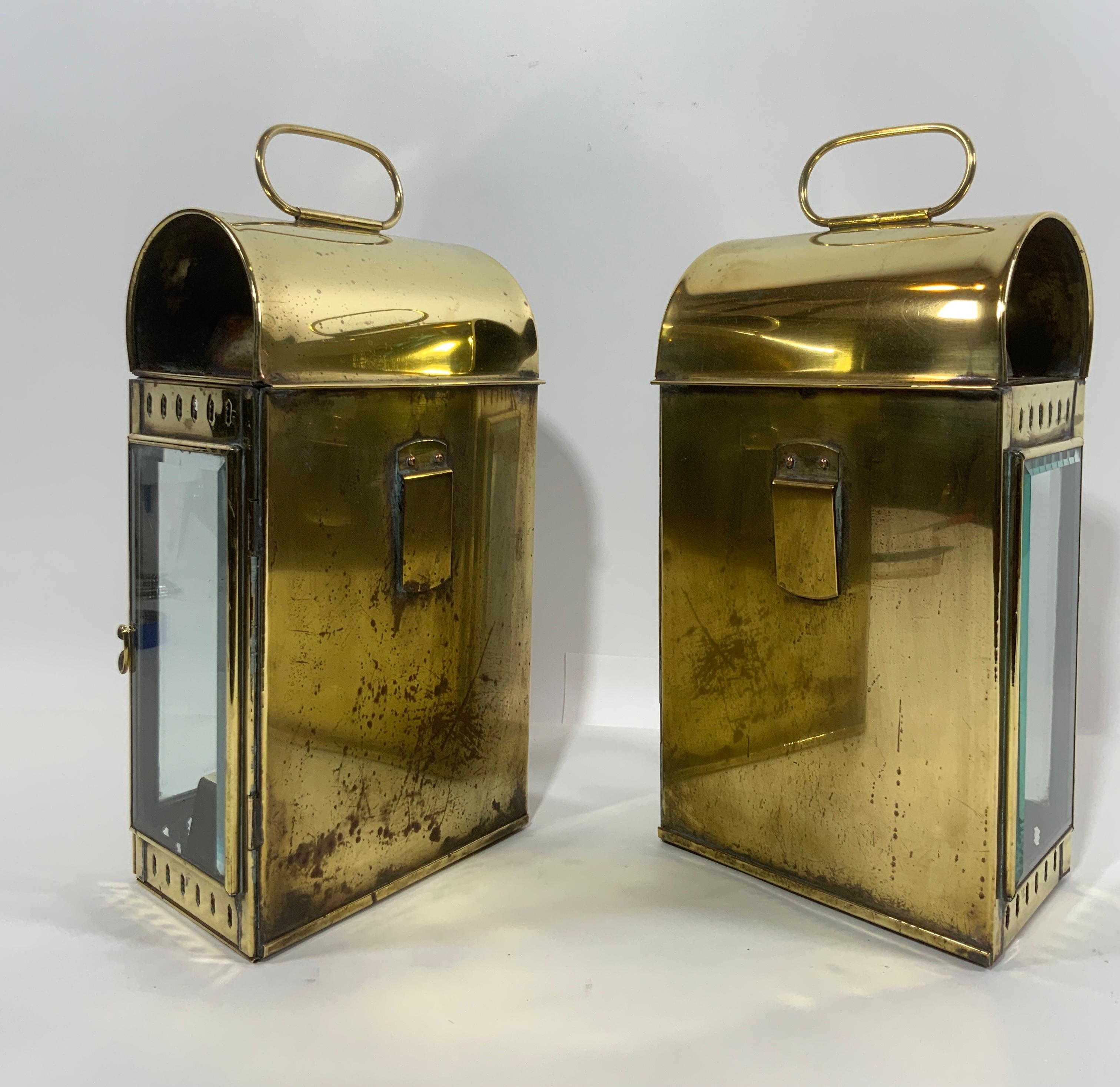 Early 20th Century Yacht Lanterns by Davey of London For Sale