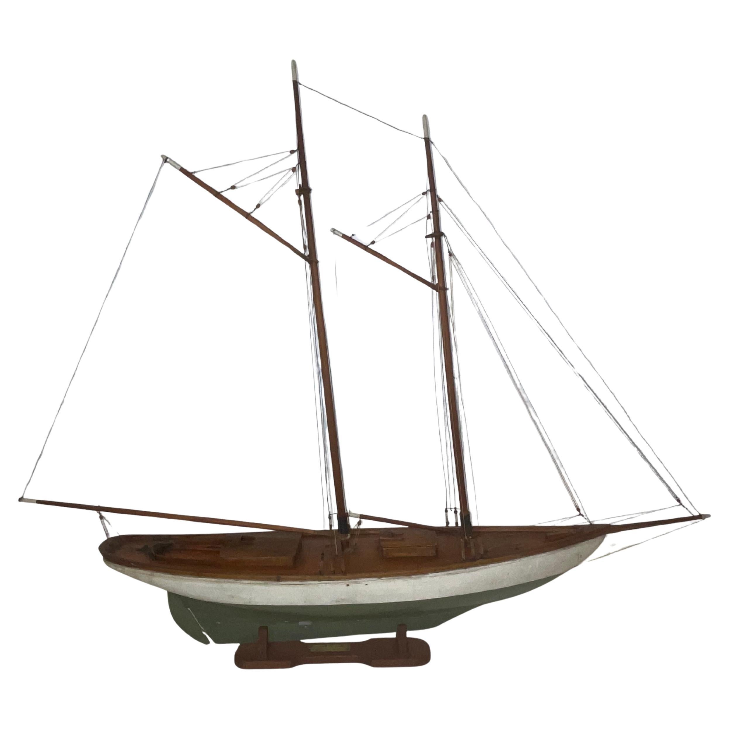 Yacht Model of the Schooner Yacht Wanderer