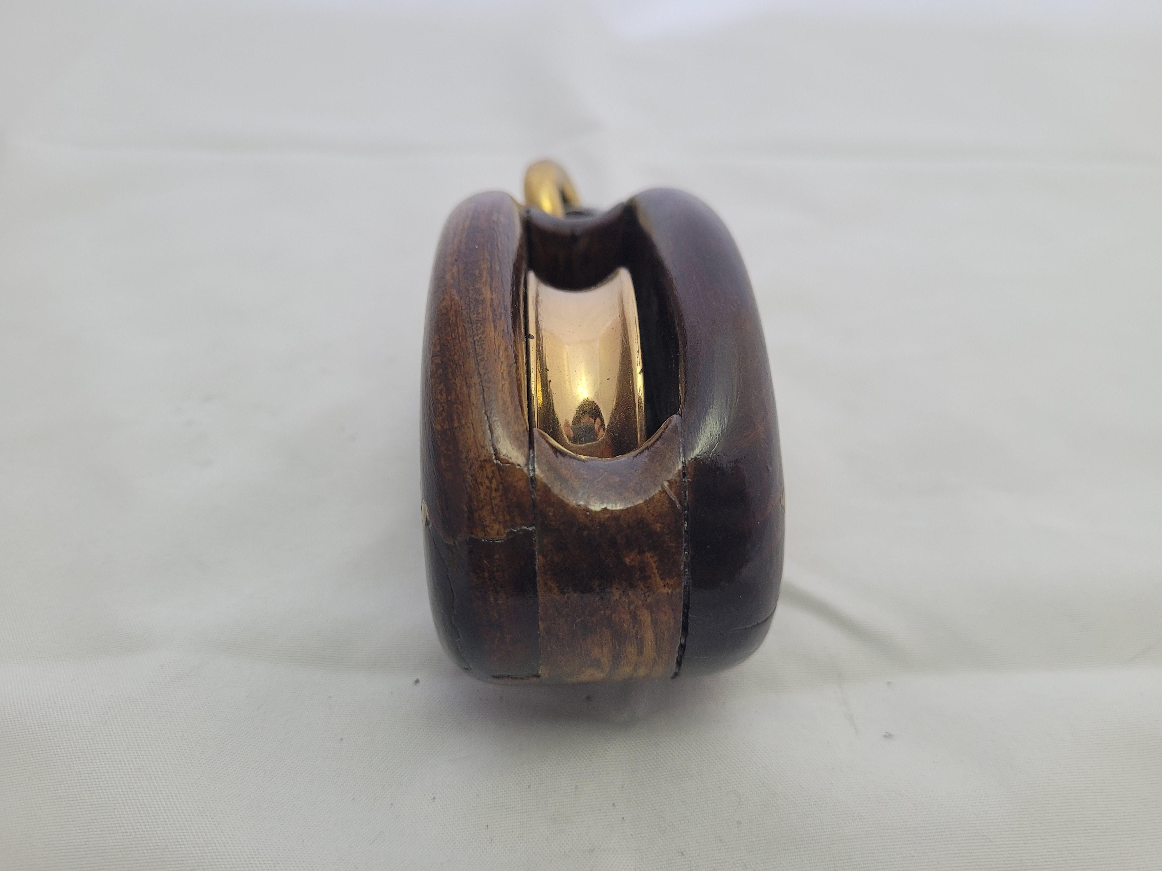 Yacht Pulley Block by Merriman In Good Condition For Sale In Norwell, MA