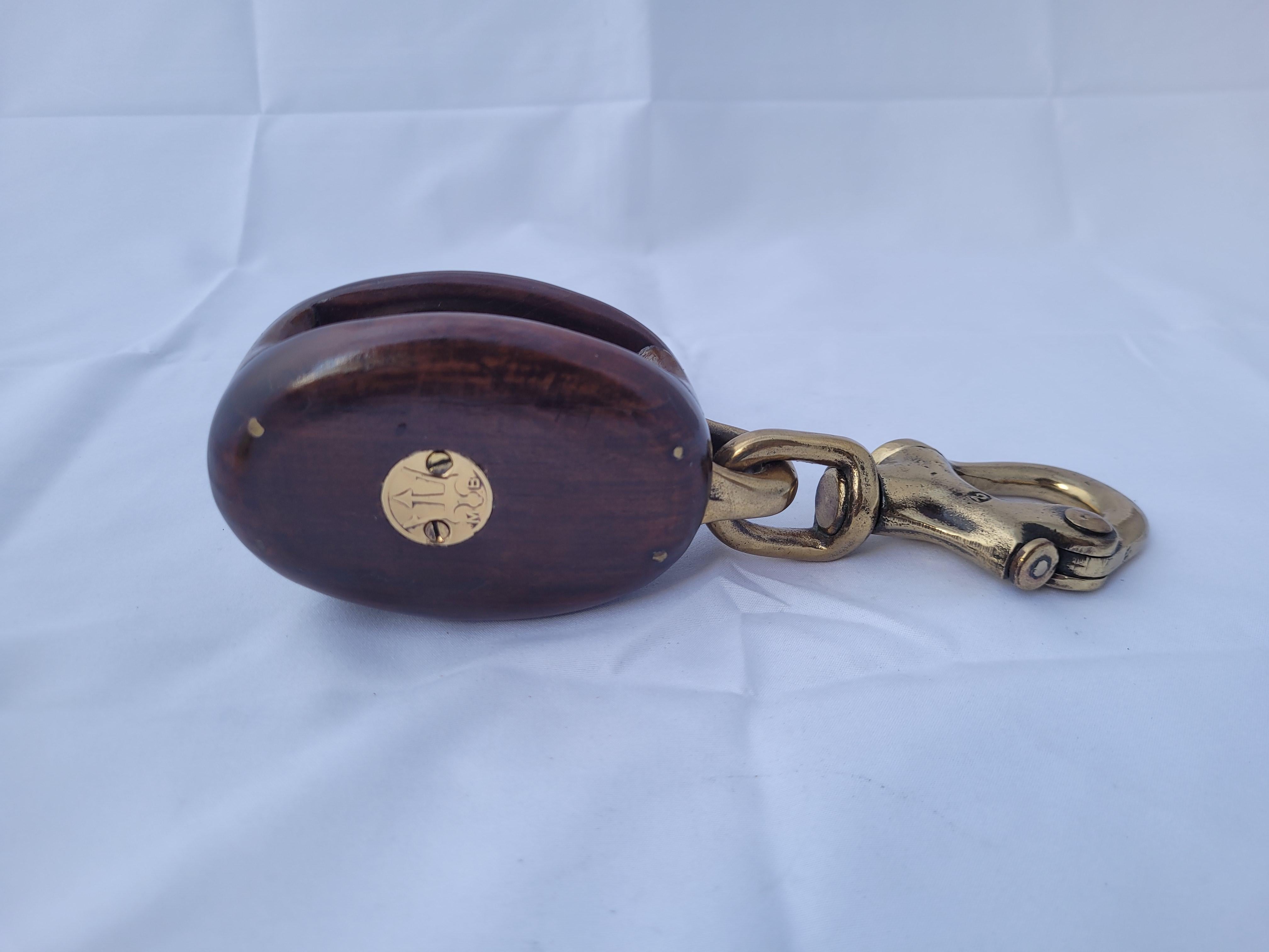 Early 20th Century Yacht Pulley by Merriman of Boston