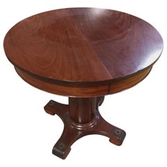 Yacht Table Round Dining or Side Table, 1920s
