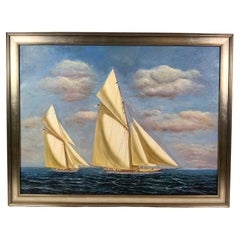 Yachting Painting by D Tayler