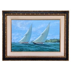 "Yachts Racing Off Cowes" by Michael Whitehand