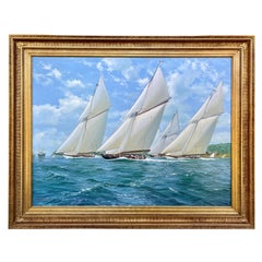 "Yachts Racing Off Cowes" by Michael Whitehand