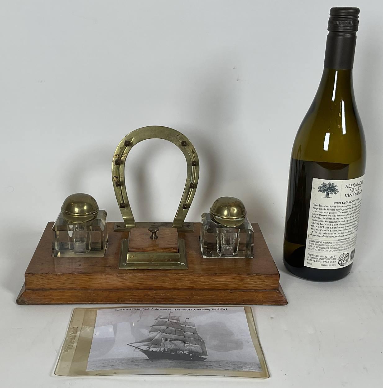 Set da scrivania del velista e cavaliere Arthur Curtiss James In condizioni buone in vendita a Norwell, MA