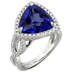 Yael Designs Tanzanite Diamond and White Gold Ring Yael Designs Tanzanite Diamond and White Gold Ring