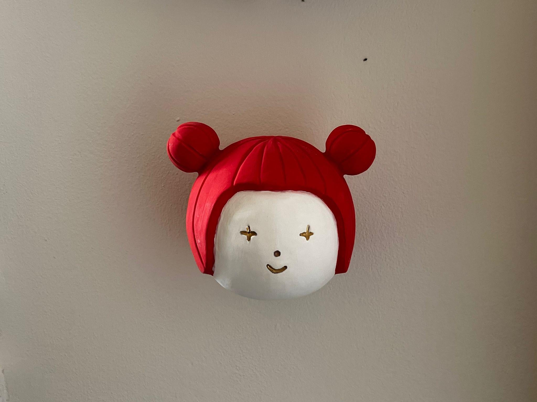 Roxana (rojo) - escultura figurativa en venta 4
