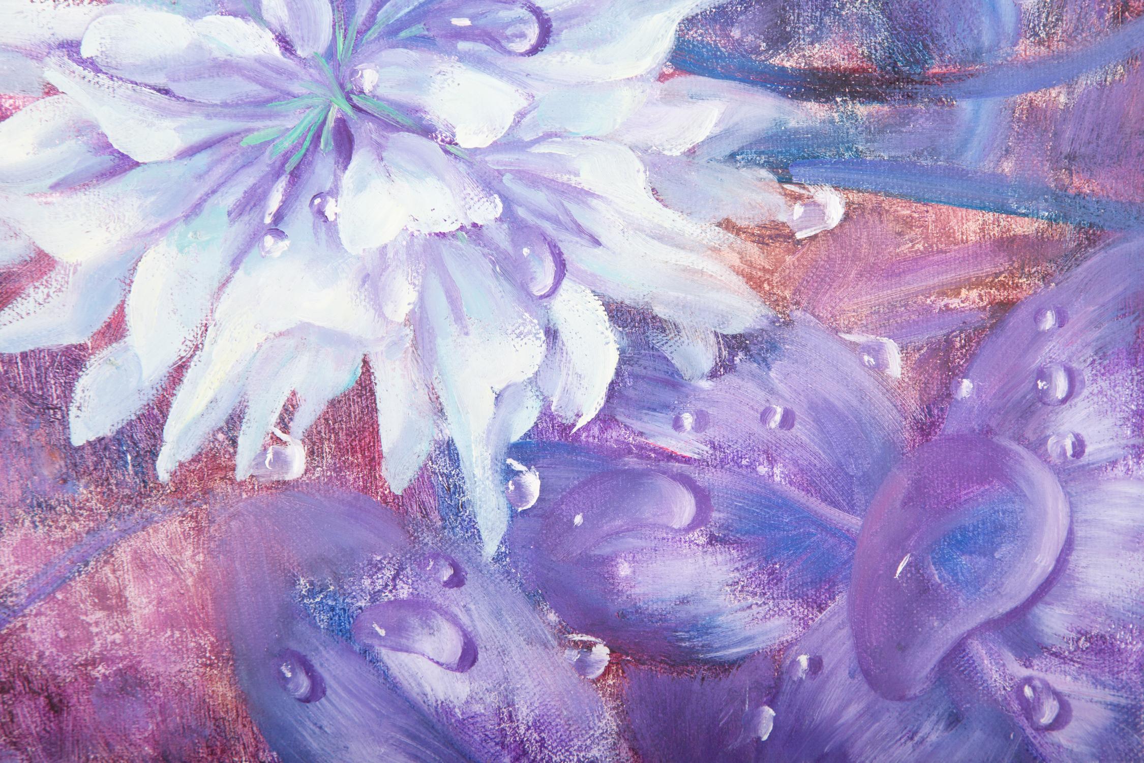 Title: Clover Flower 1
 Medium: Oil on canvas
 Size: 11.75