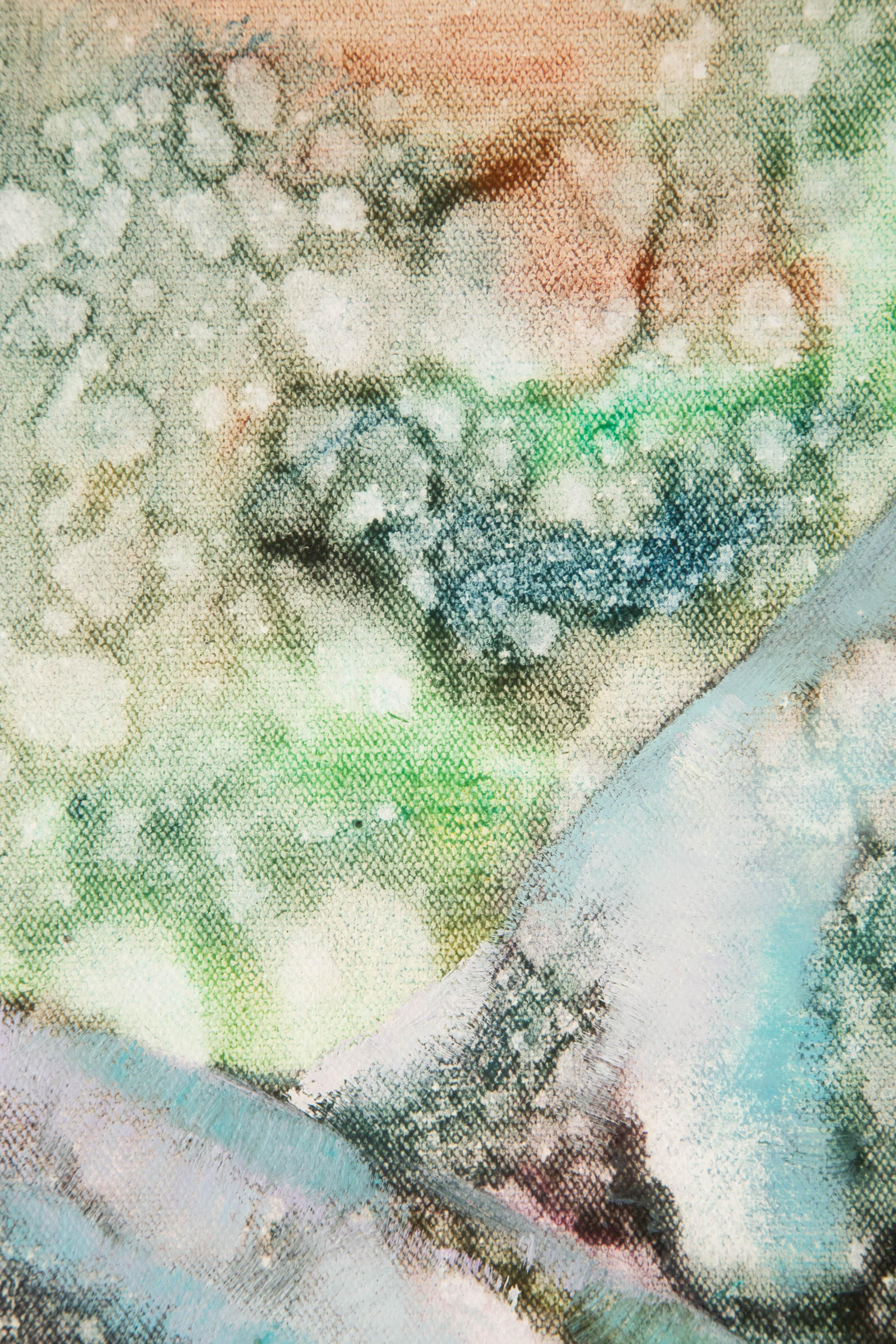 Yahong Teng Pittura ad olio astratta originale 