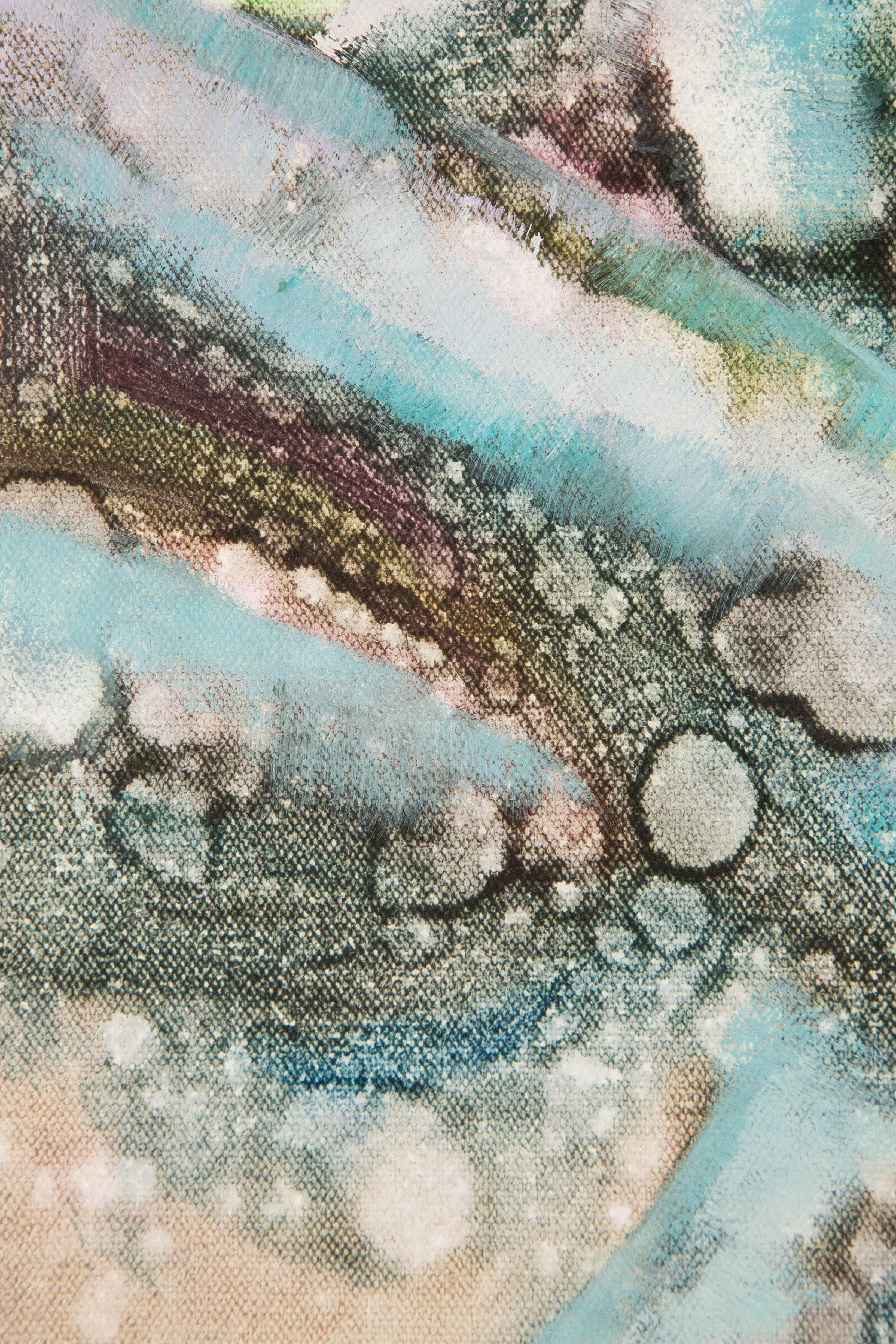 Yahong Teng Pittura ad olio astratta originale 