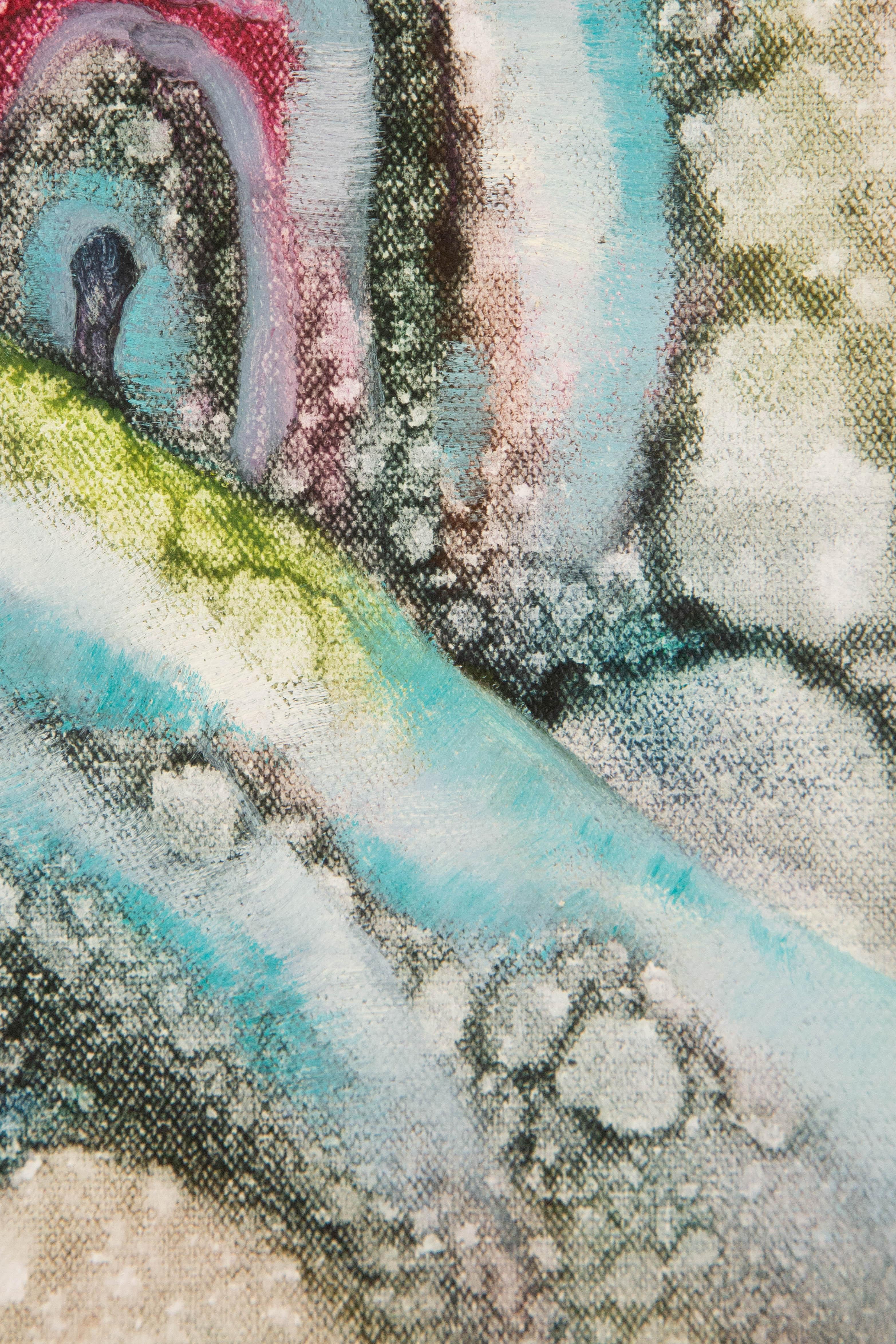 Yahong Teng Pittura ad olio astratta originale 