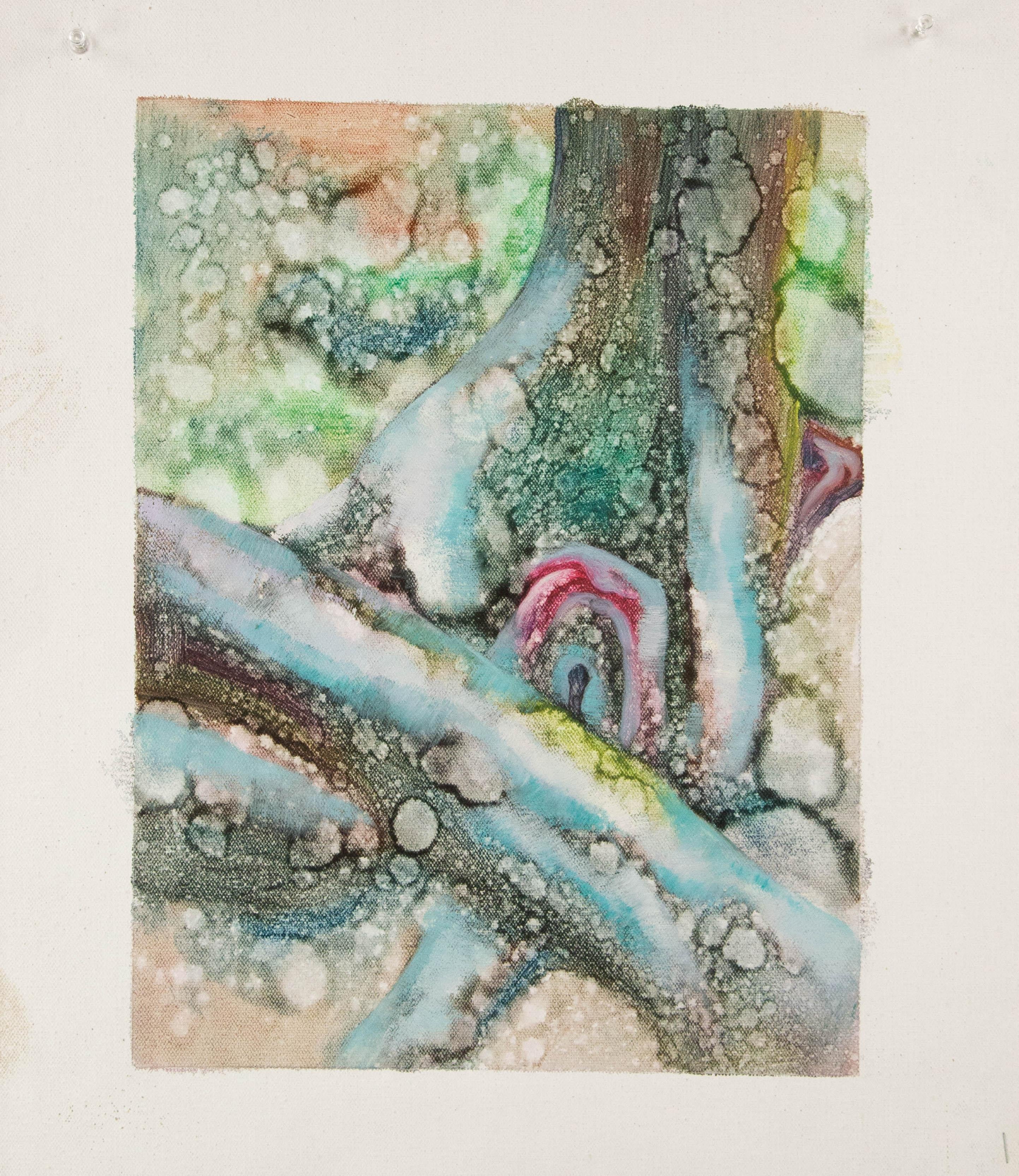Yahong Teng Pittura ad olio astratta originale 
