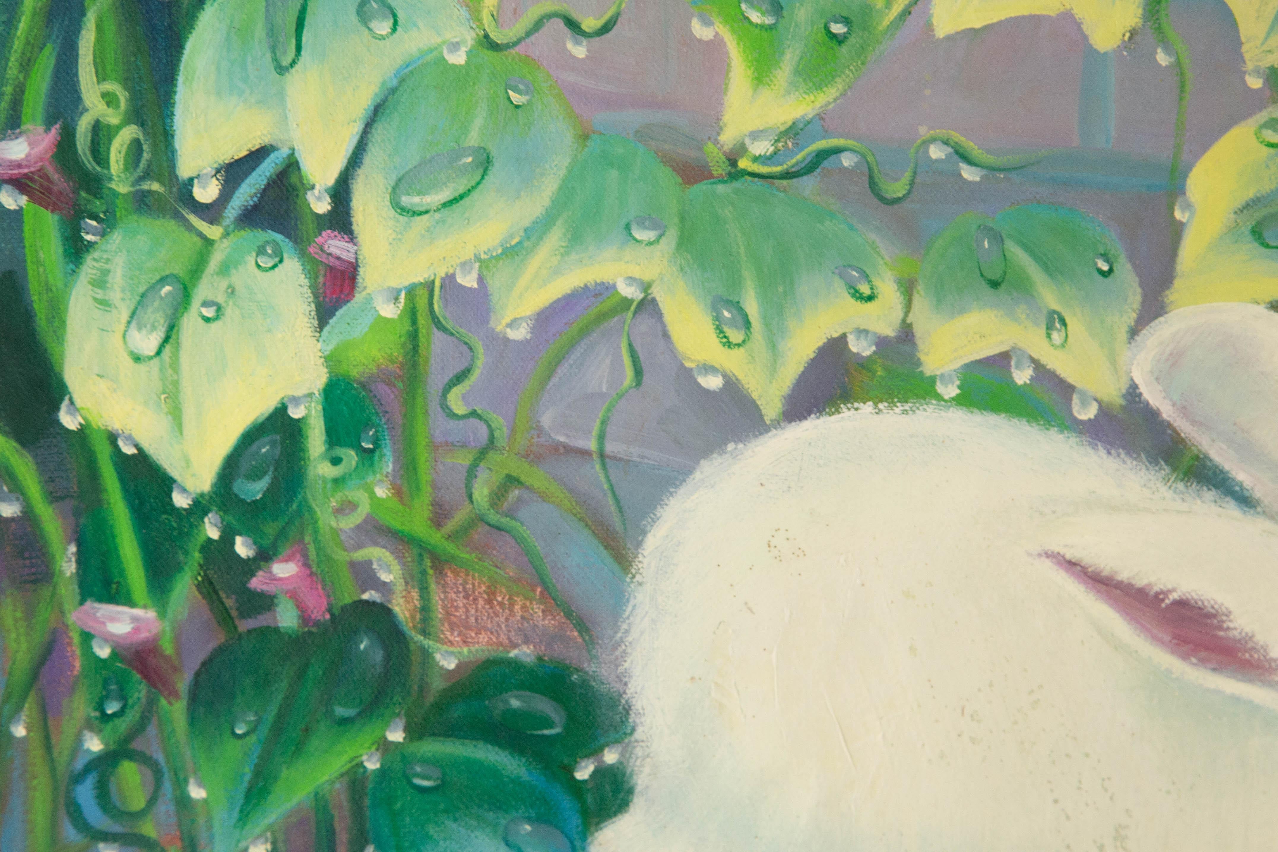 Yahong Teng Tier Original Acryl auf Leinwand 