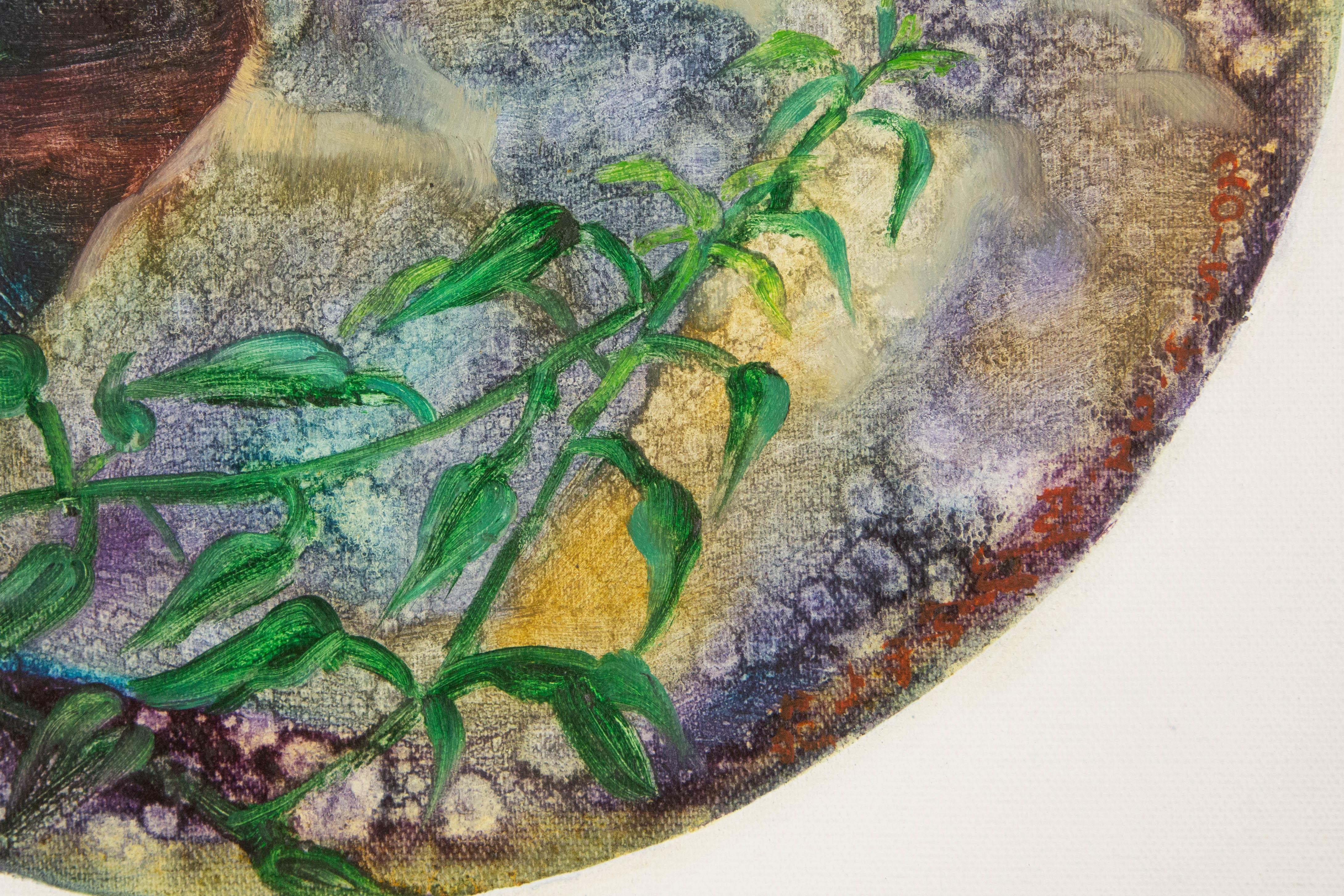 Yahong Teng Contemporary Original Öl auf Leinwand 
