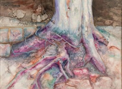 Yahong Teng Contemporary Original Oil On Canvas "Tree And Time"