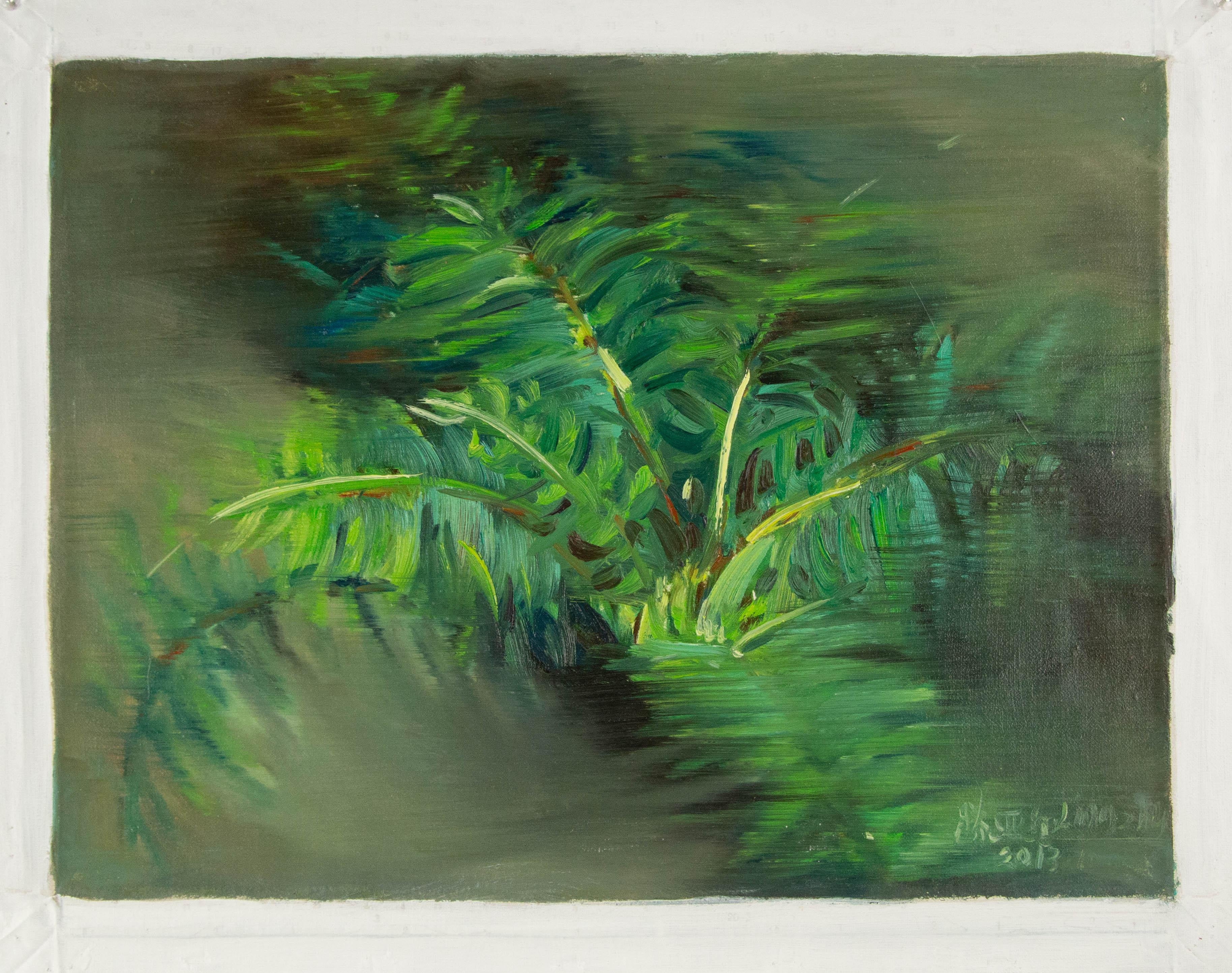 Yahong Teng Óleo Original Floral Sobre Lienzo 