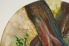 Yahong Teng Floral Original Oil On Canvas "Intertwined"