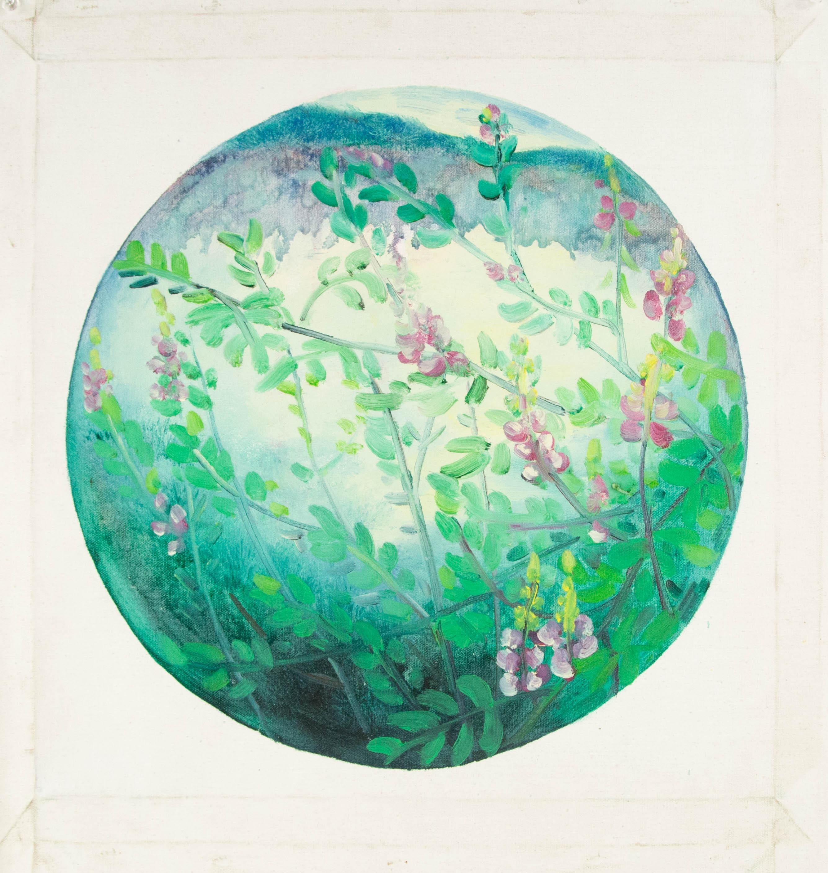 Yahong Teng Floral Original Ölgemälde auf Leinwand „My Hometown Scenery II“ von Yahong Teng im Angebot 7