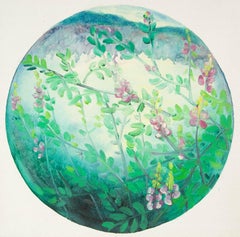 Huile originale sur toile « My Hometown Scenery II » (Scène de ma ville natale) Yahong Teng