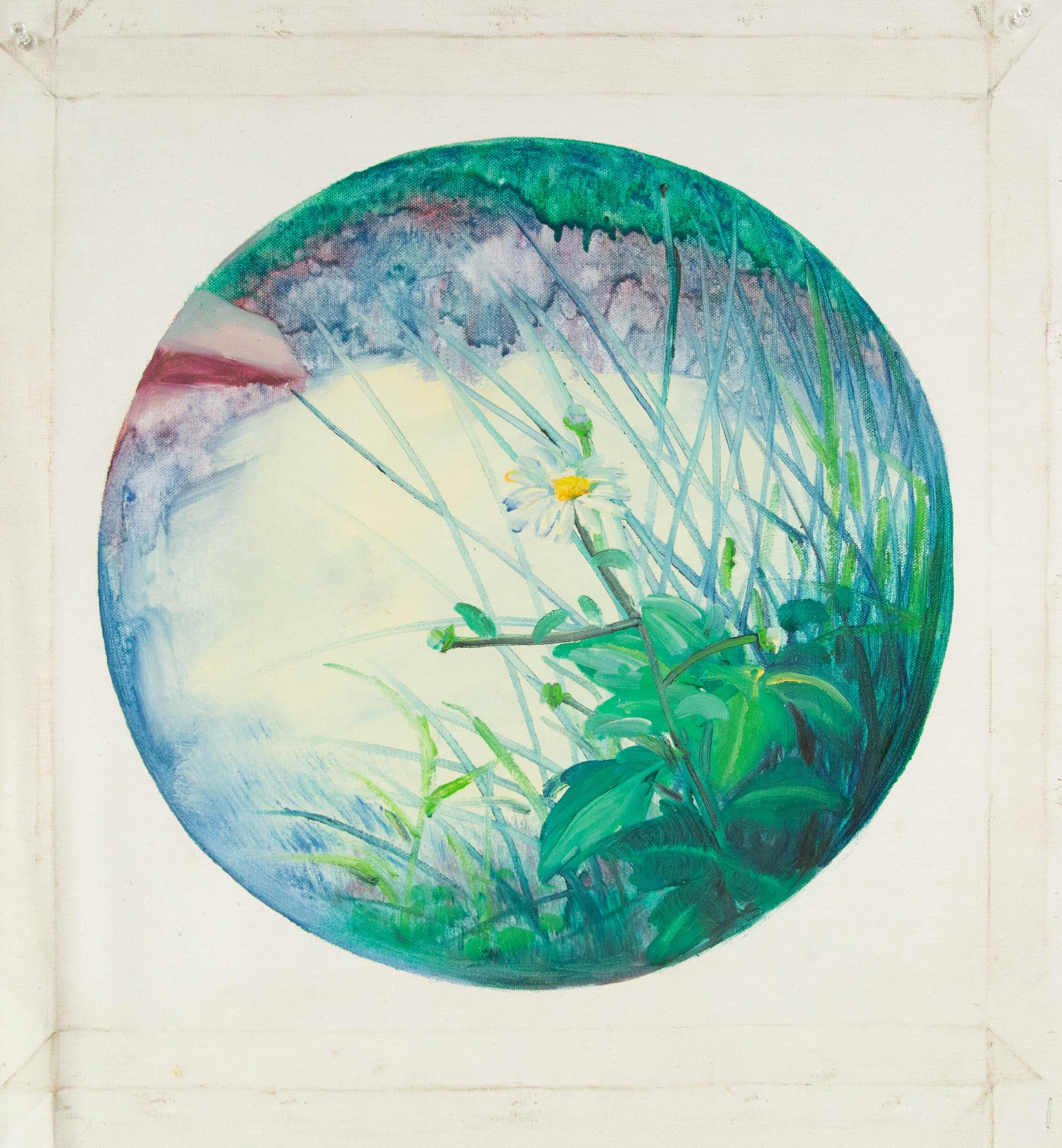 Yahong Teng Floral Original Ölgemälde auf Leinwand „My Hometown Scenery III“ von Yahong Teng im Angebot 7