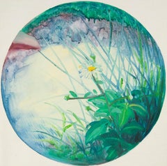 Yahong Teng Óleo Original Floral Sobre Lienzo "Paisaje de mi ciudad natal III"