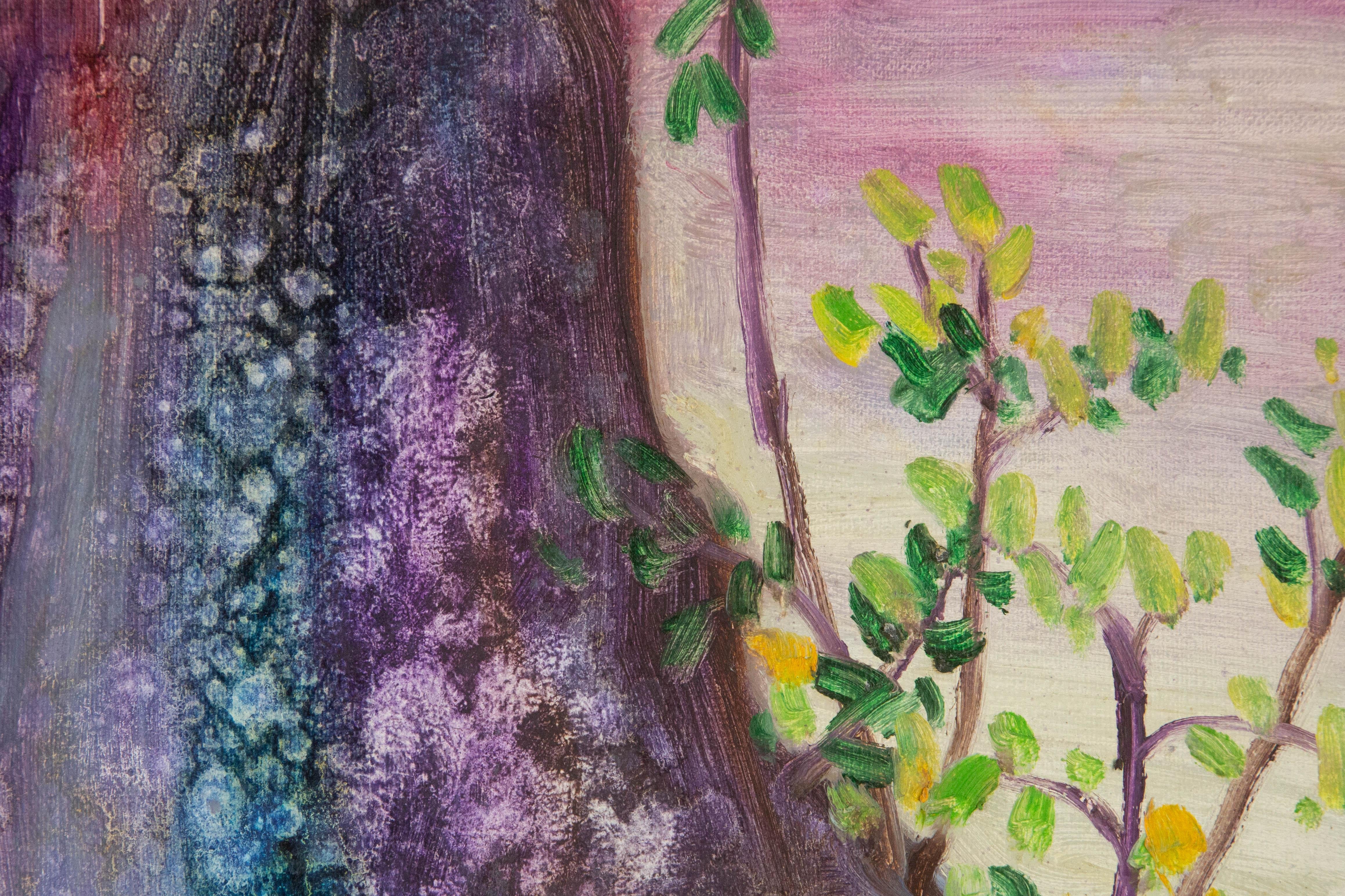 Yahong Teng Floral Original Oil On Canvas 